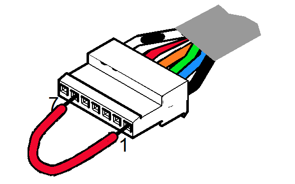 Damaged/disconnected wiring harness diagram