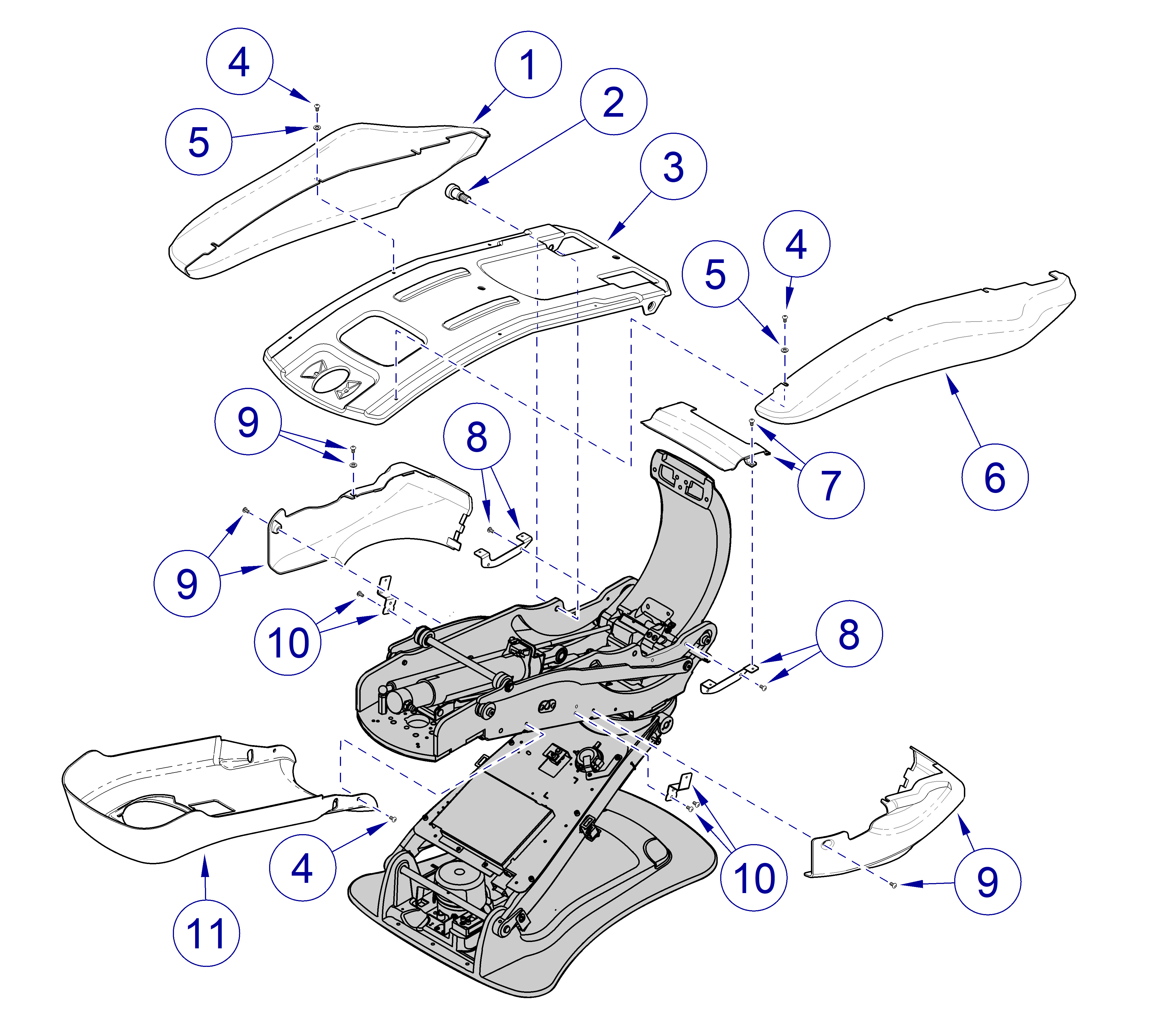 Elevance® Dental Chair Upper Frame Covers and Shrouds