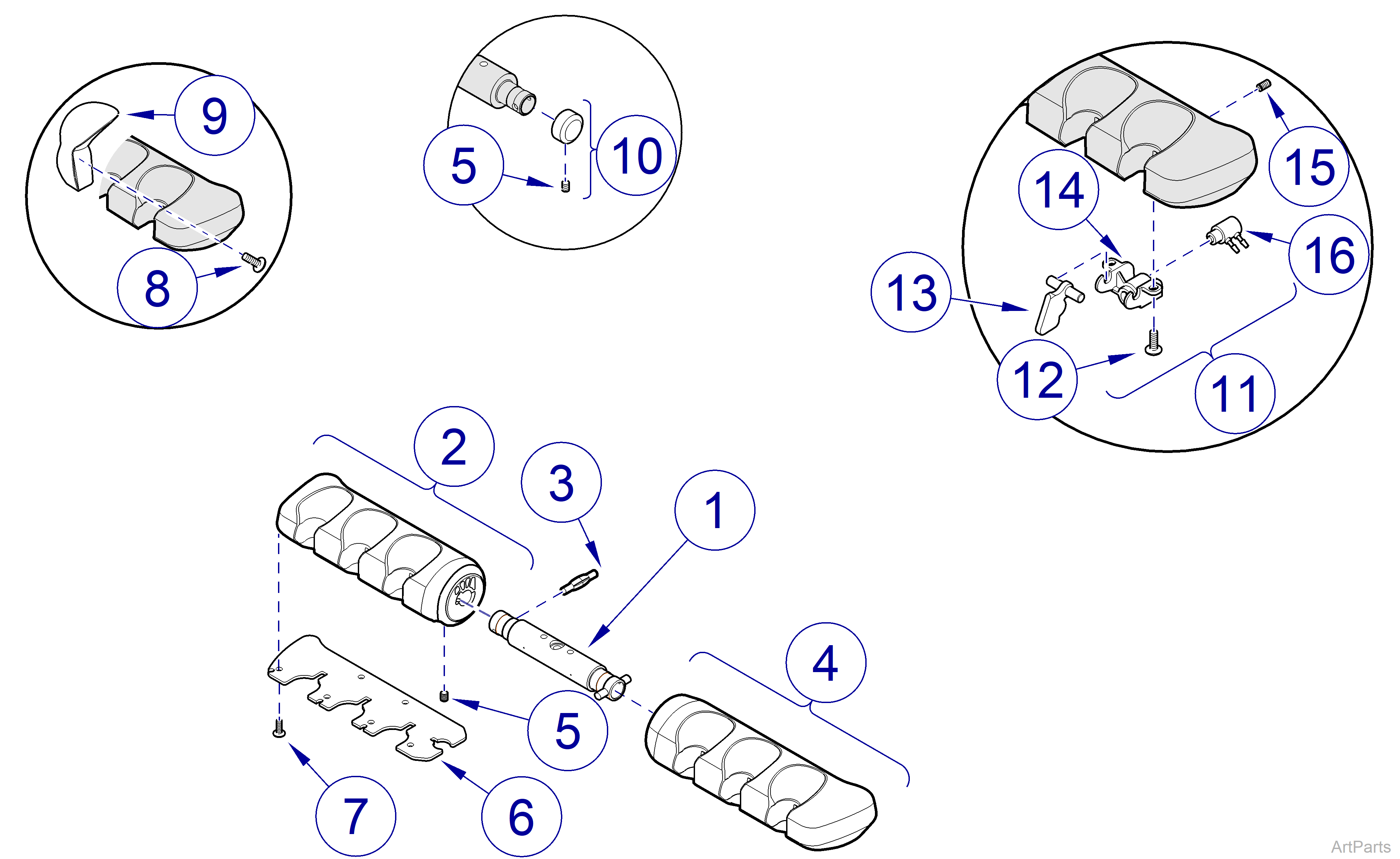 Procenter Delivery Unit (Compact) Instrument Holder (6-Position)