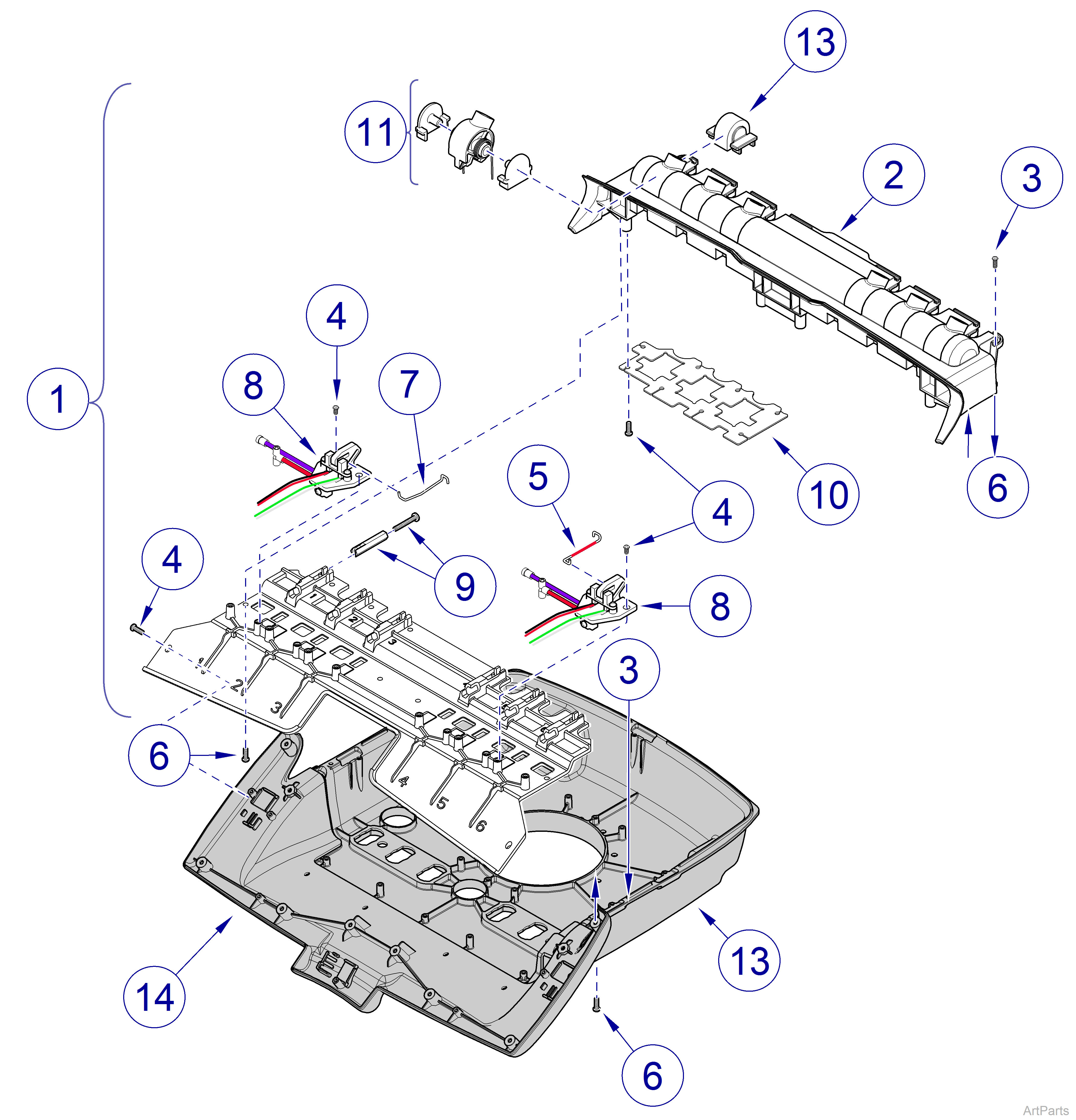 Elevance® Continental-Style Delivery Pivot Arm Tower Replacement Assembly