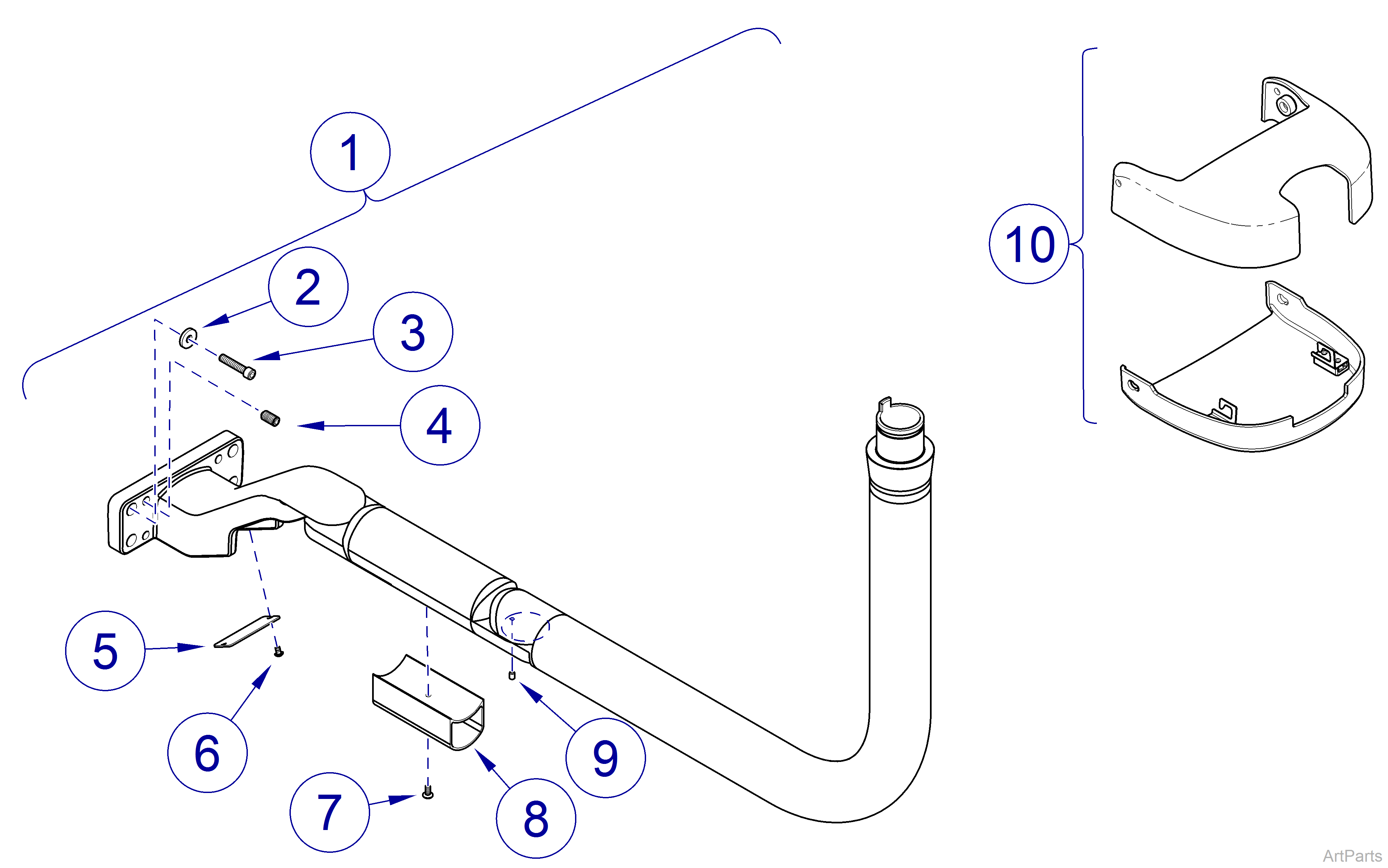 Rear Mtd. Assistant’s Arm