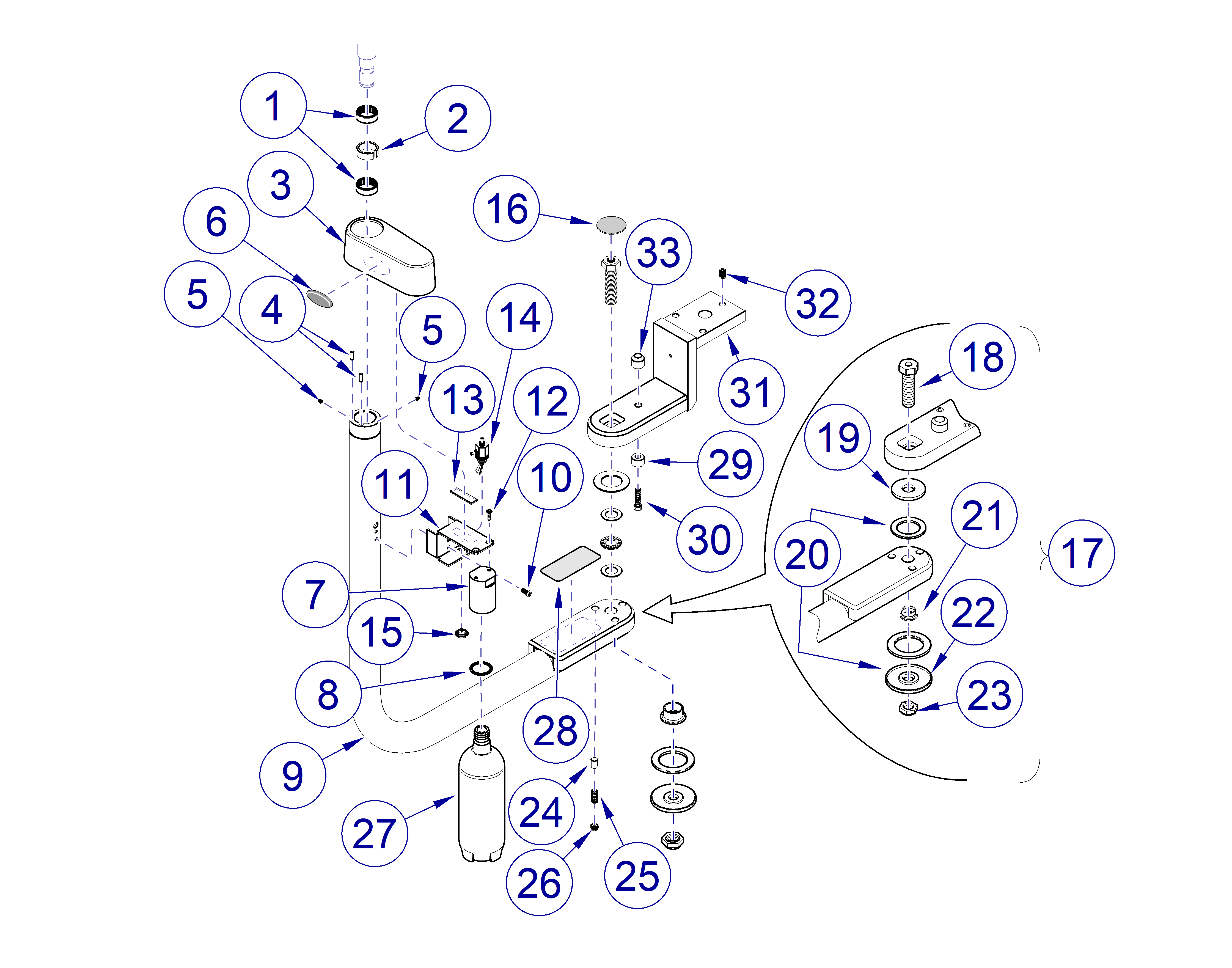 Asepsis 21 Delivery LR Unit Arm Assembly