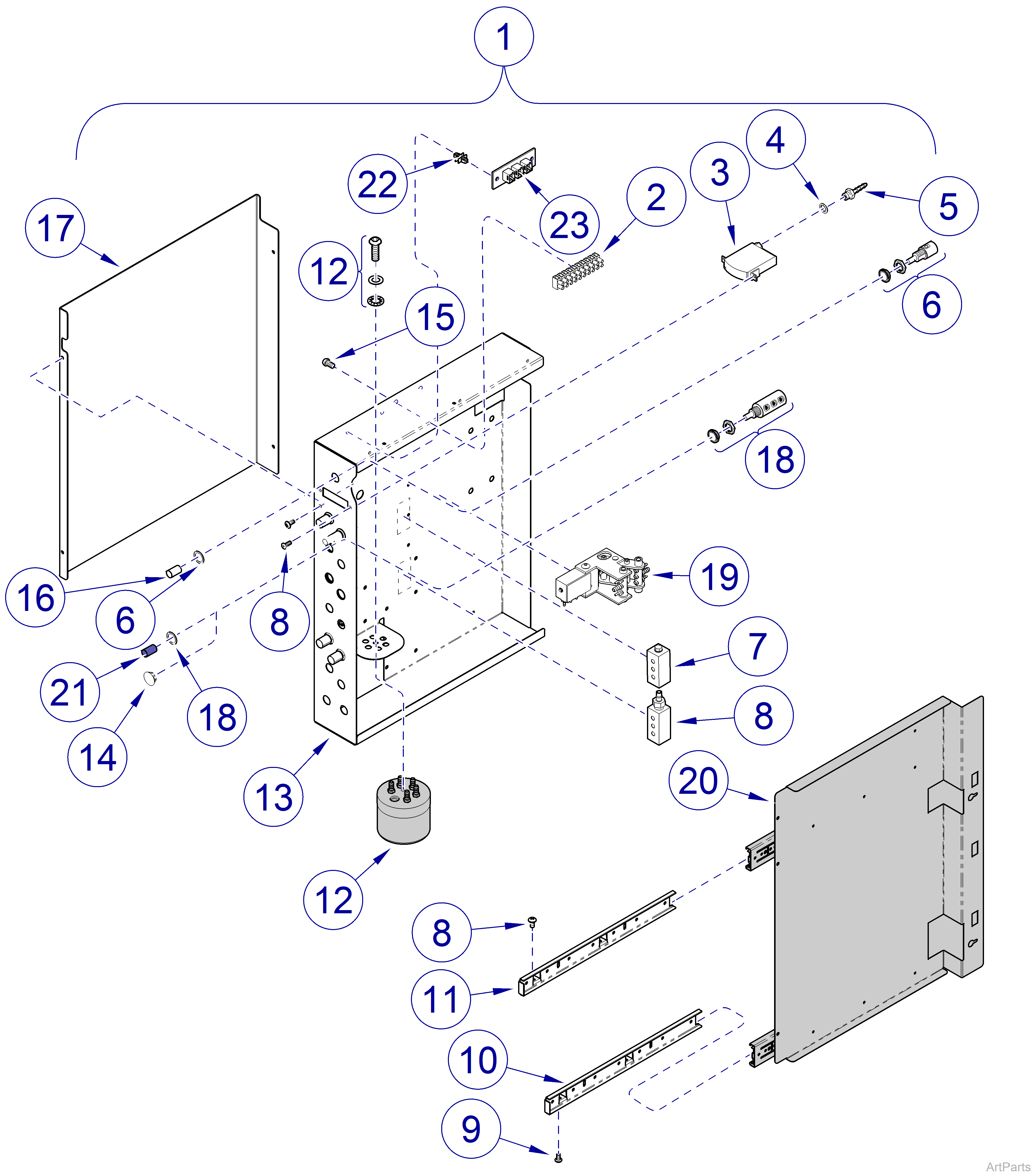 Procenter Control Panel for 12:00 and FTC