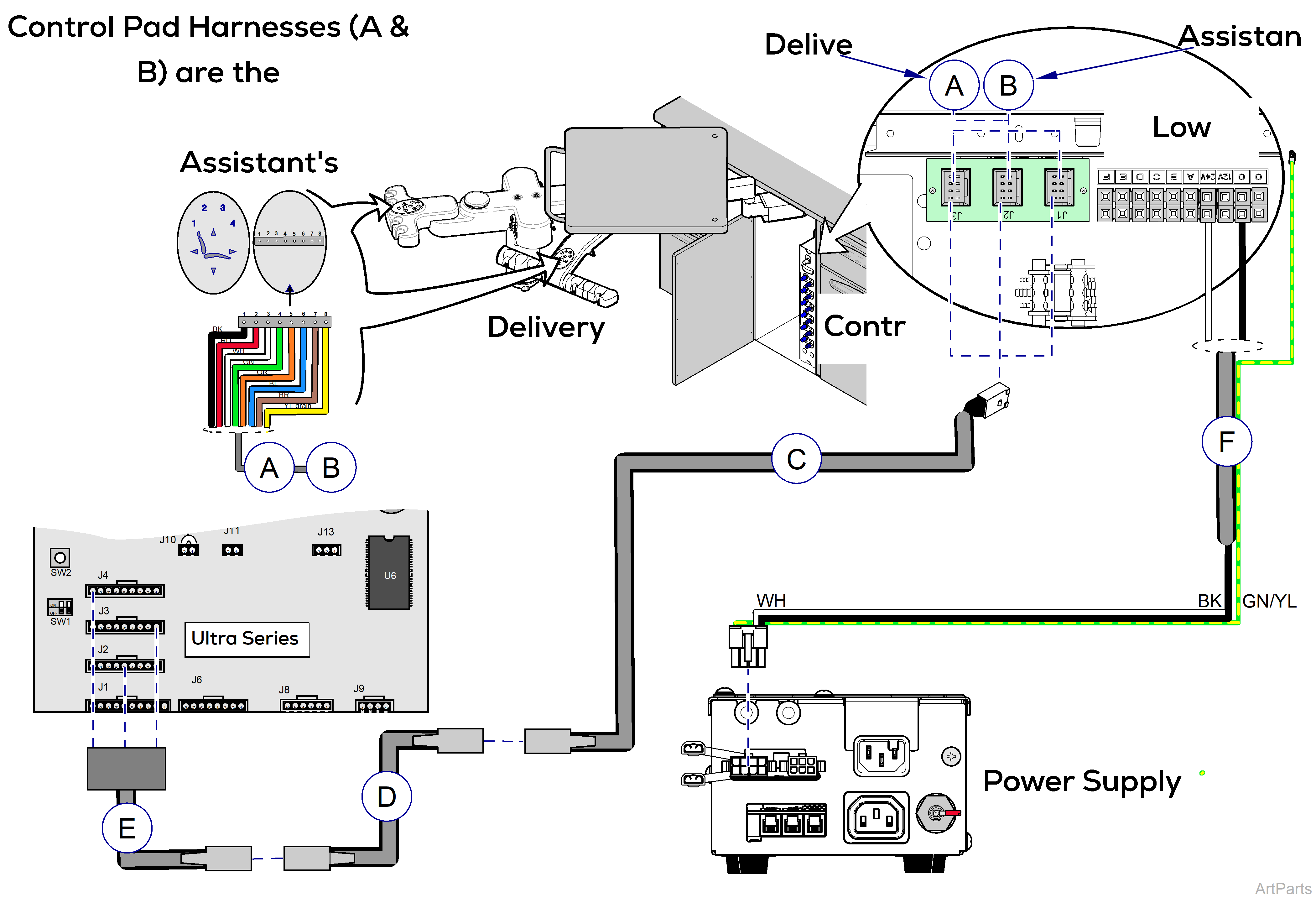 Procenter, 12:00/FTC Mounted Wiring Diagram