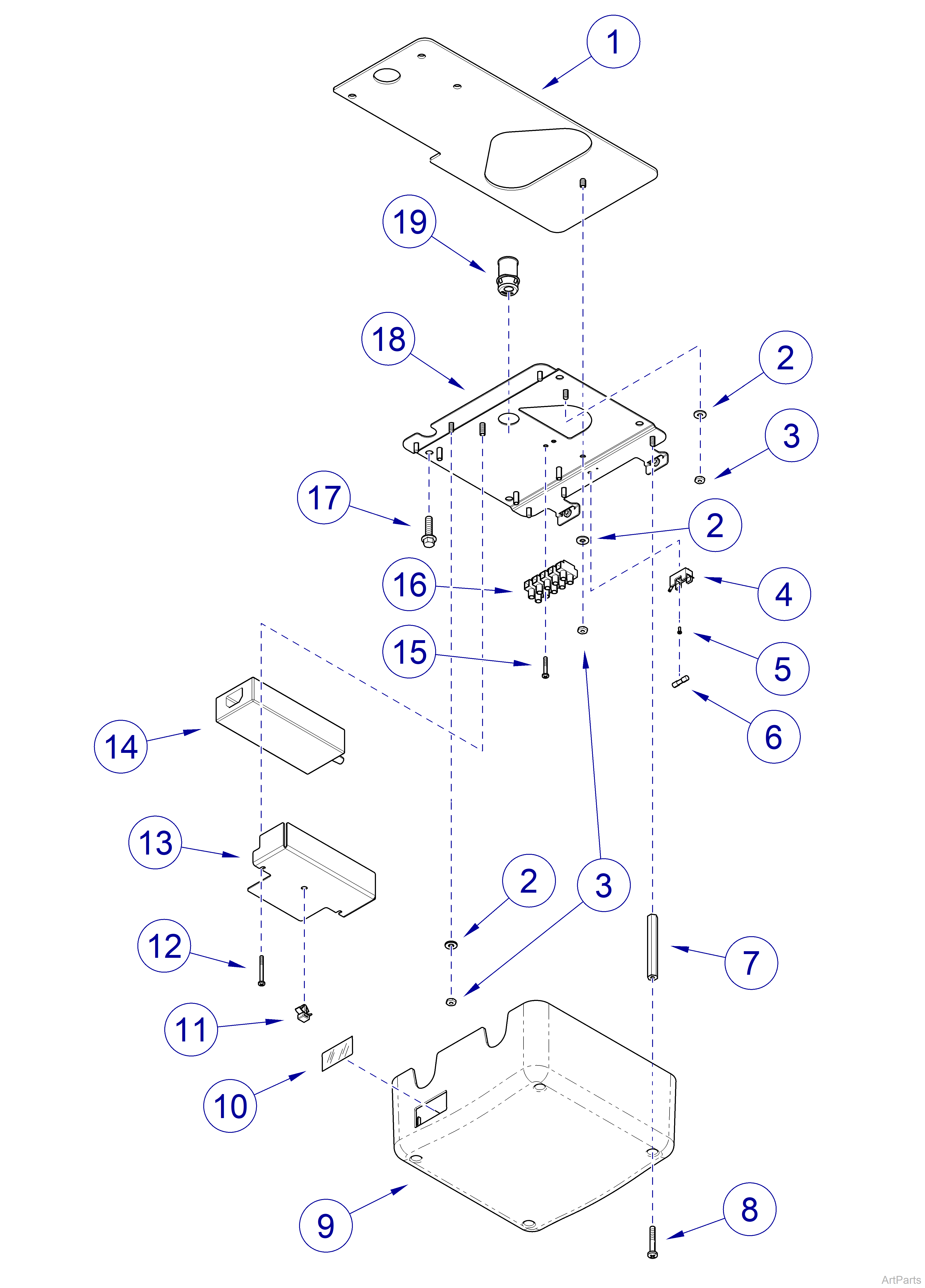 Track Mounted Lights w/ Monitor, Monitor Power Box