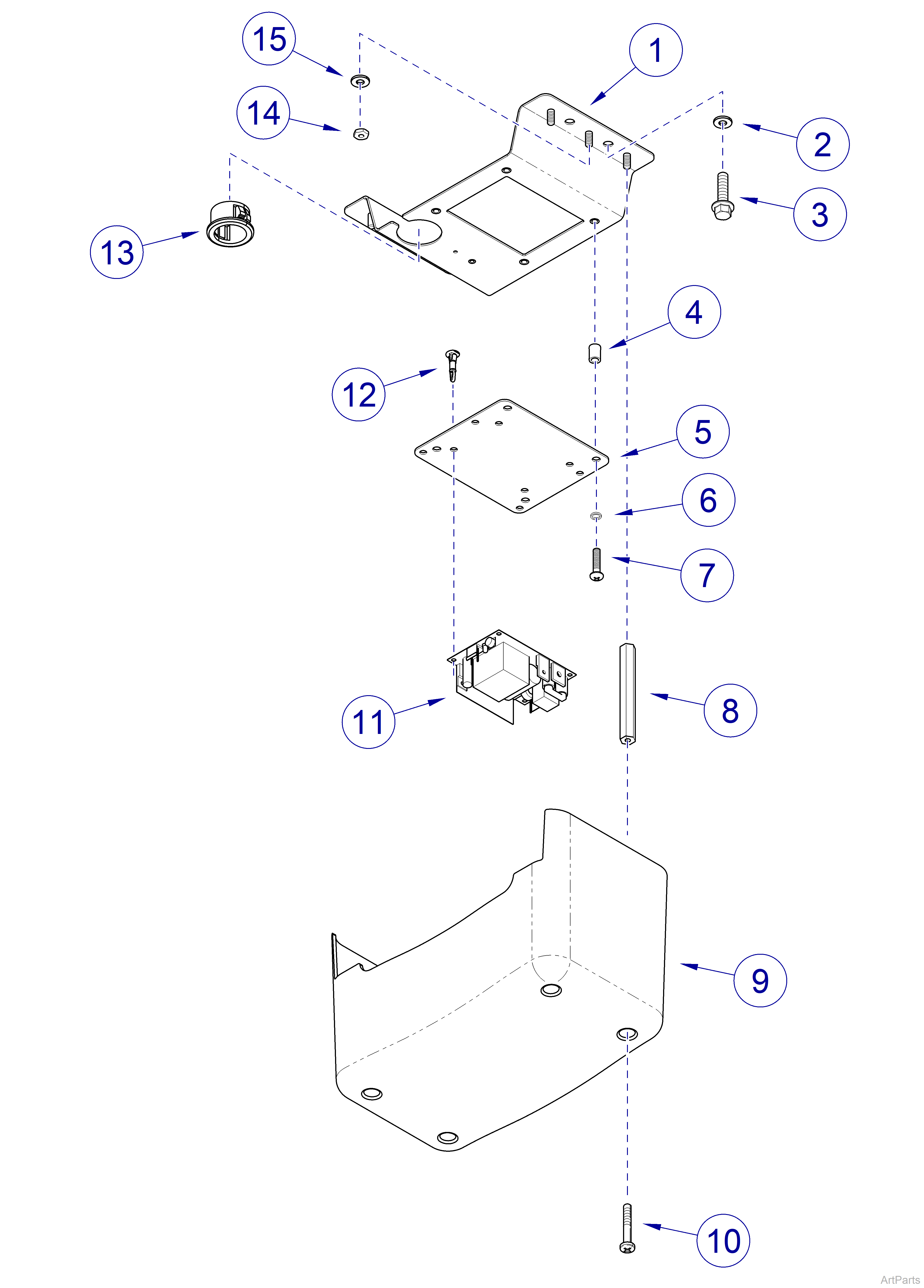 Track Mounted Lights w/ Monitor, Light Power Box