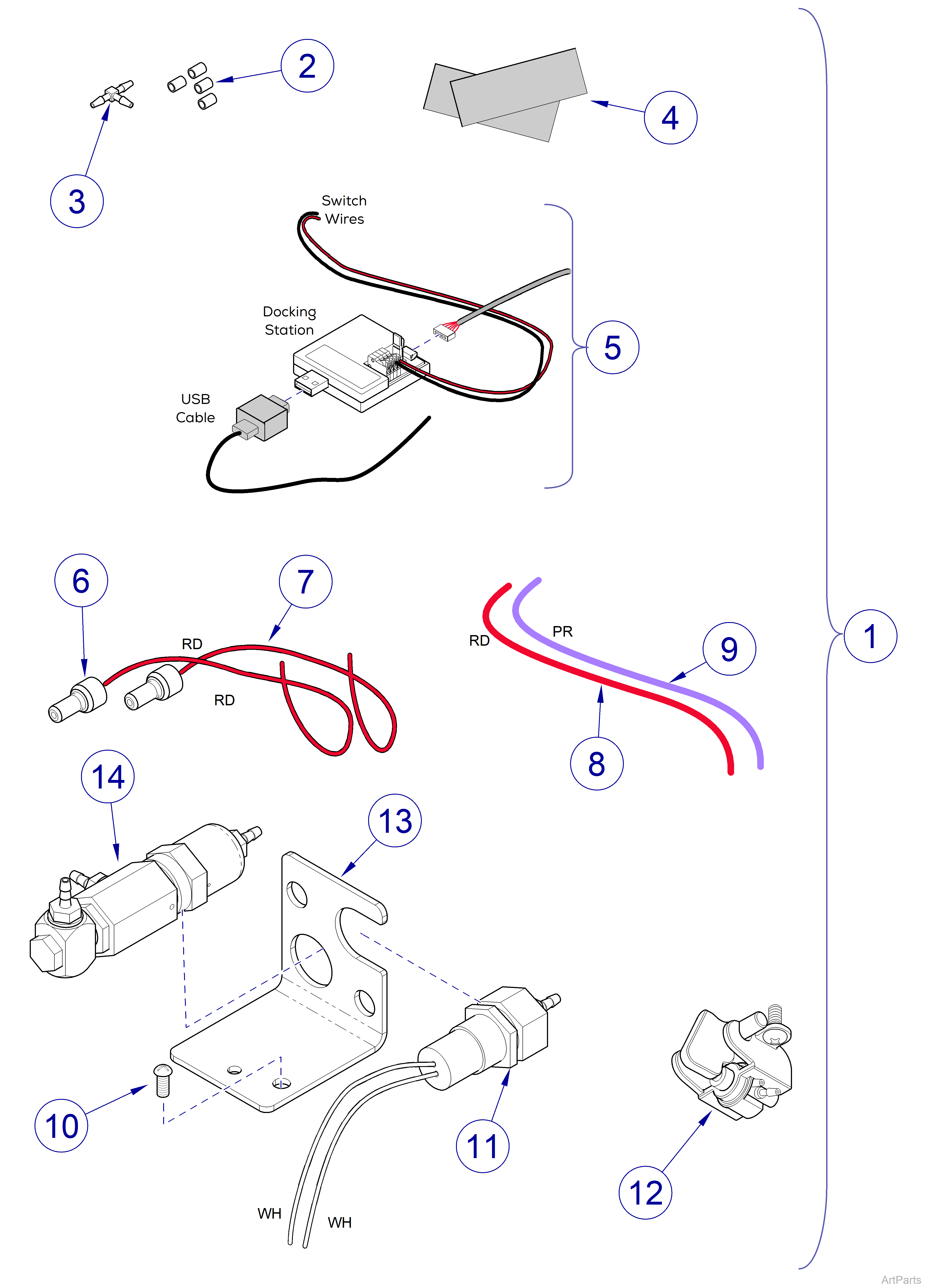 153831-014 Sopro Camera Accessory Kit for Procenter 12:00
