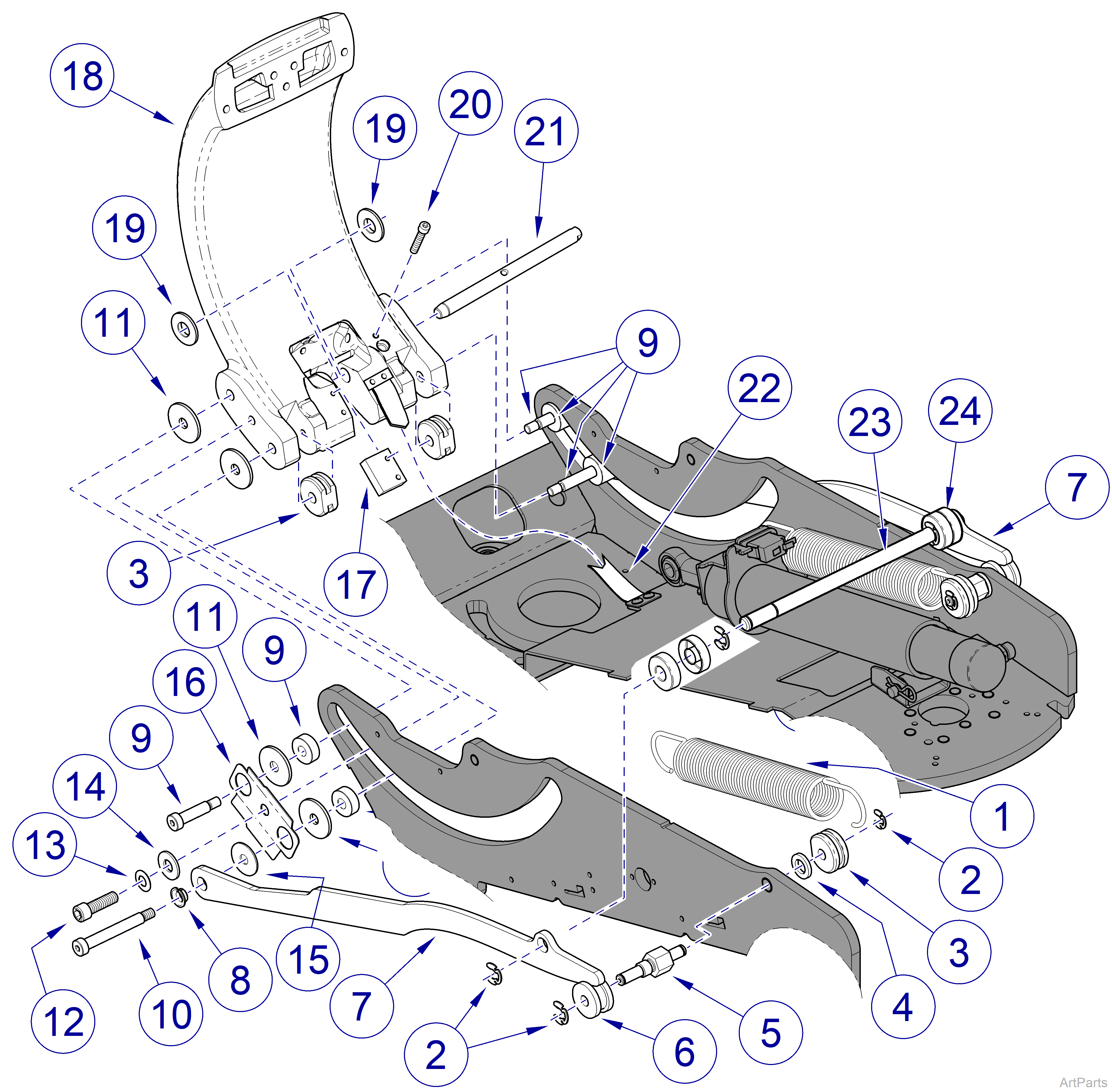 Elevance® Dental Chair Back Linkage