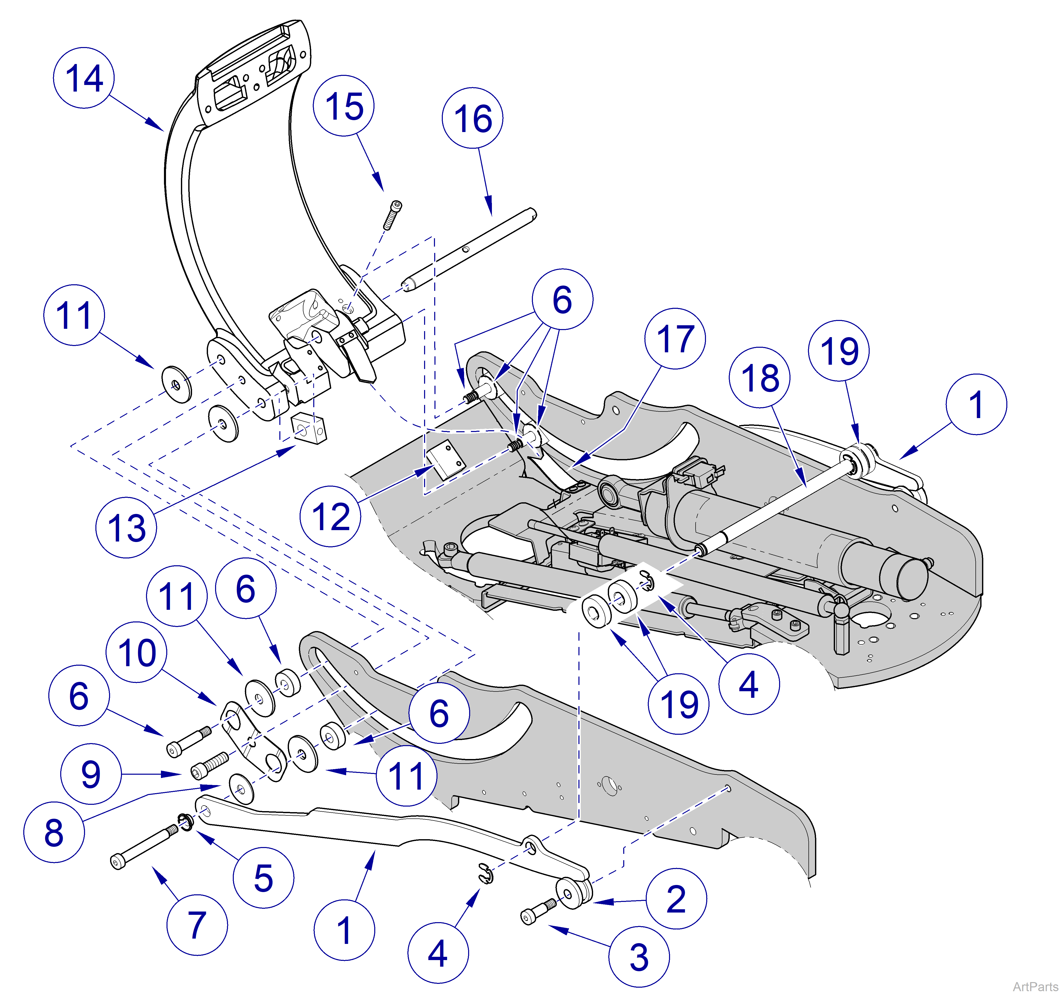 Elevance® Dental Chair Back Linkage