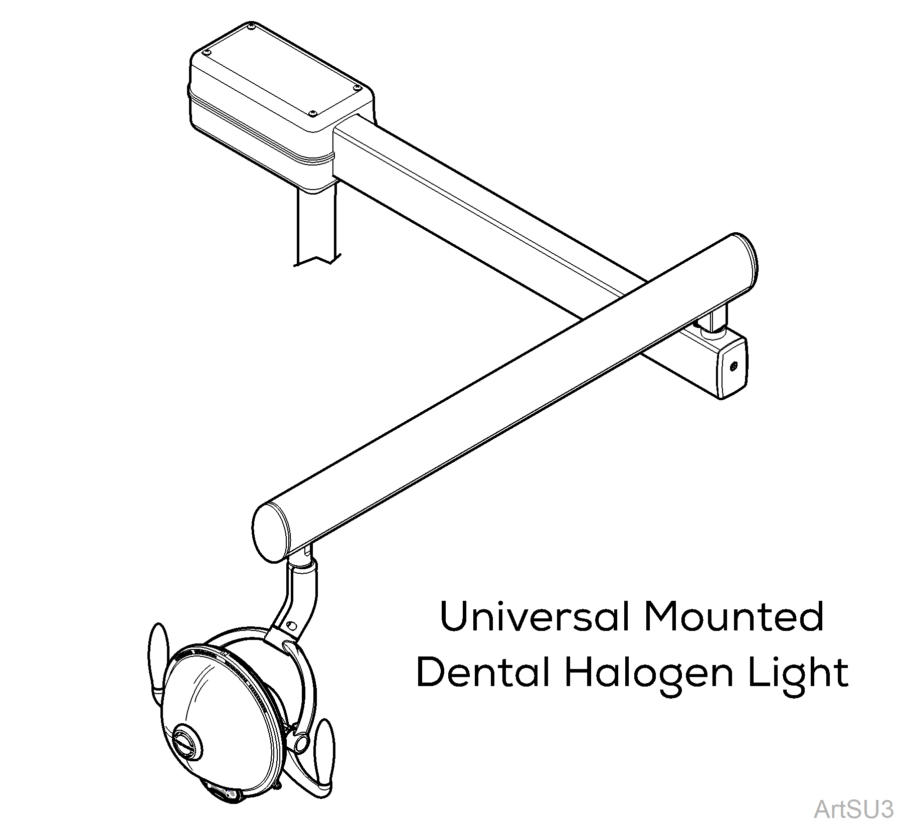 Universal Mounted Halogen Light