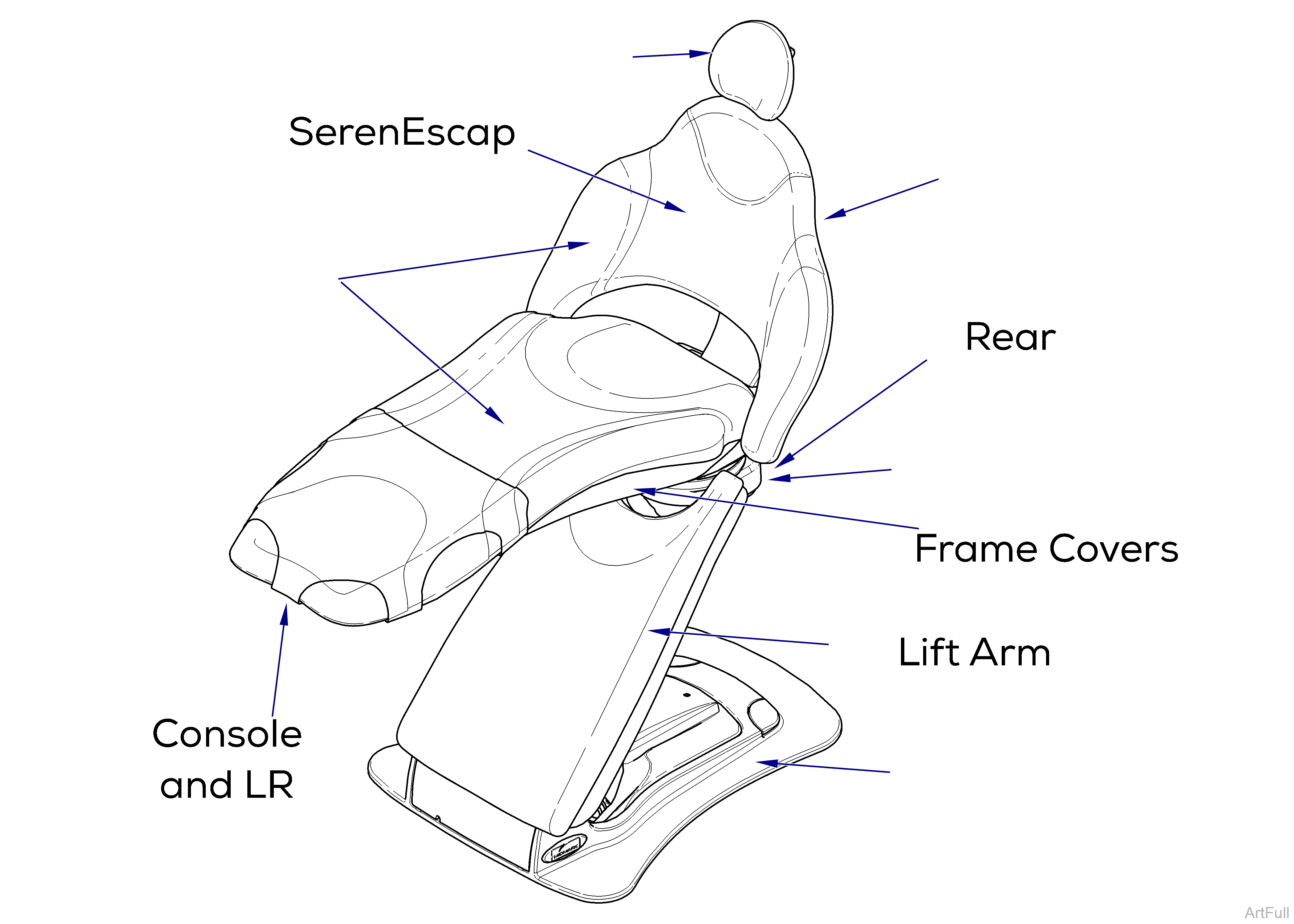 Elevance Chair Parts and Exploded Views