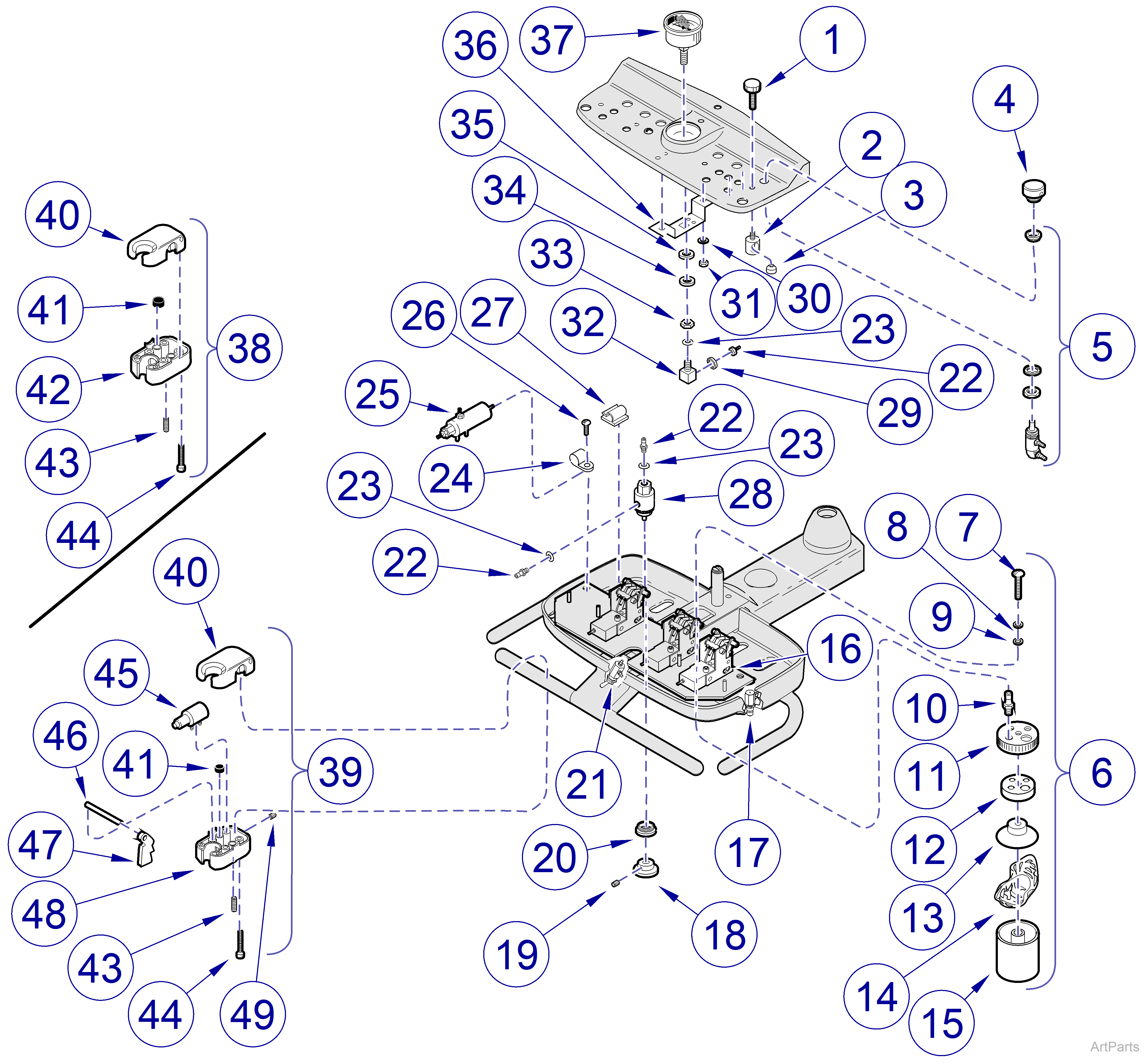 Asepsis 21 Delivery Unit Pneumatic/Hydraulic Components