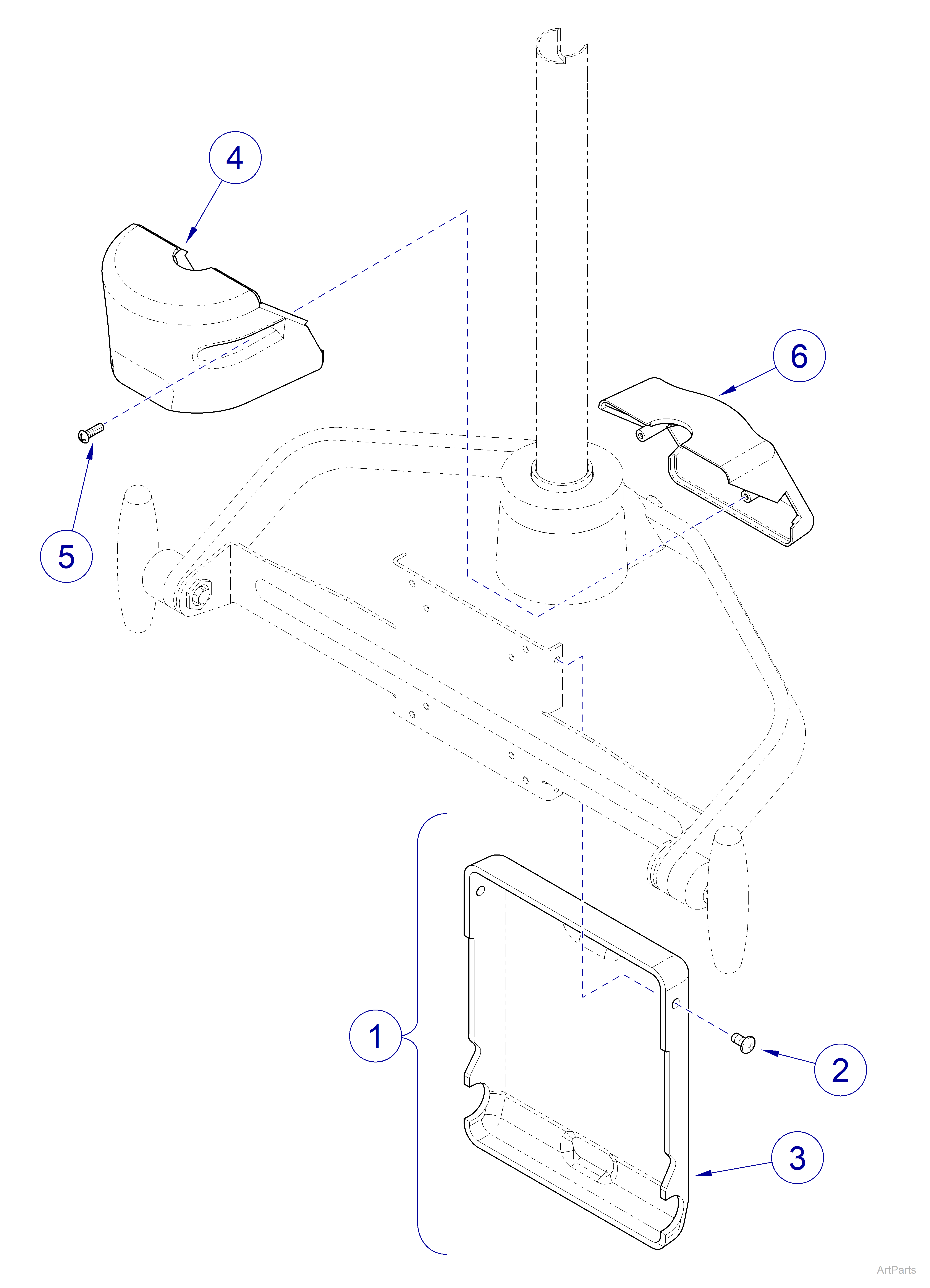 Flex Arm / Monitor Mount (029-4739-0x) Monitor Mount Covers