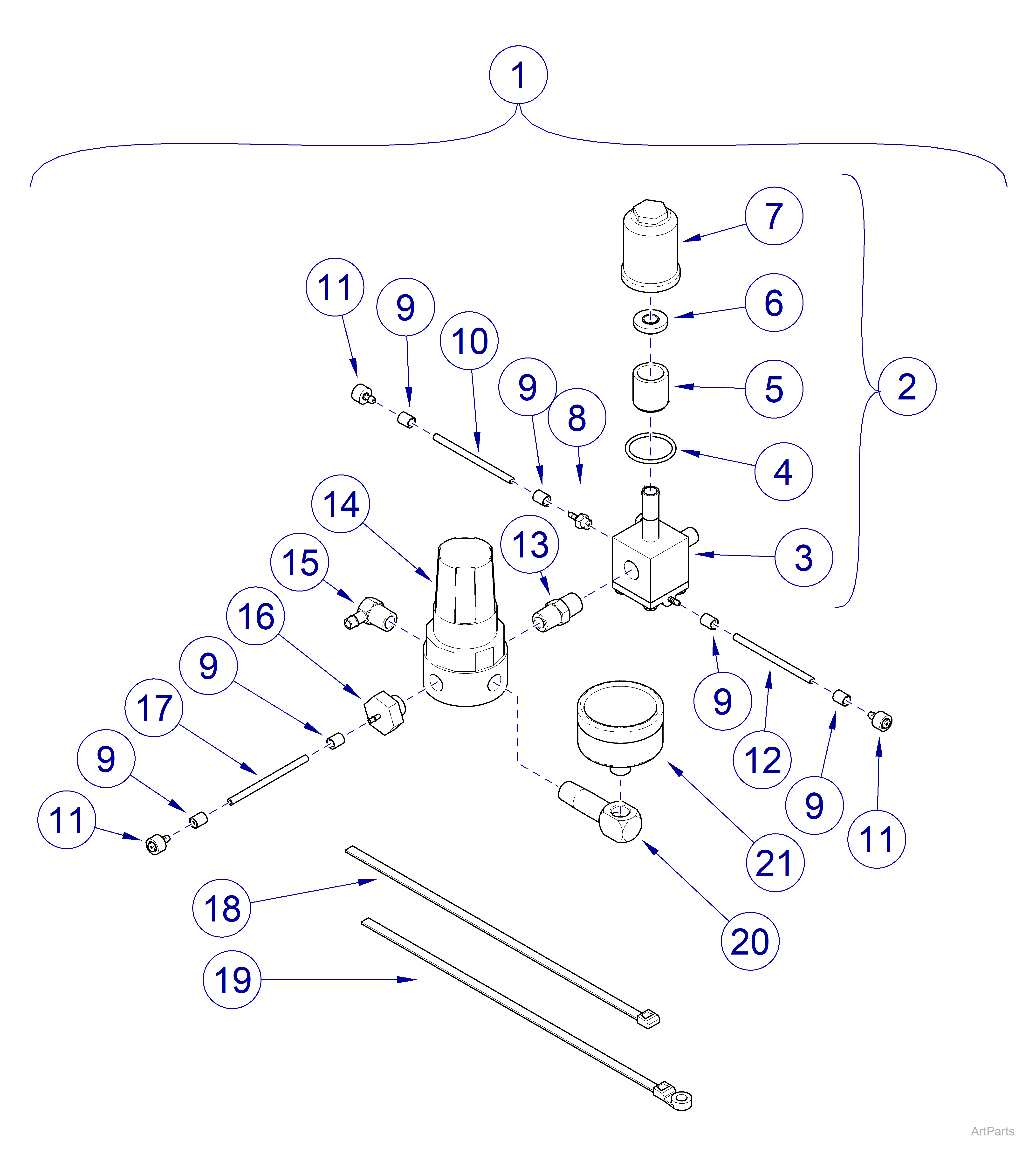 Junction Boxes- Air Control Assembly (used after 2013)