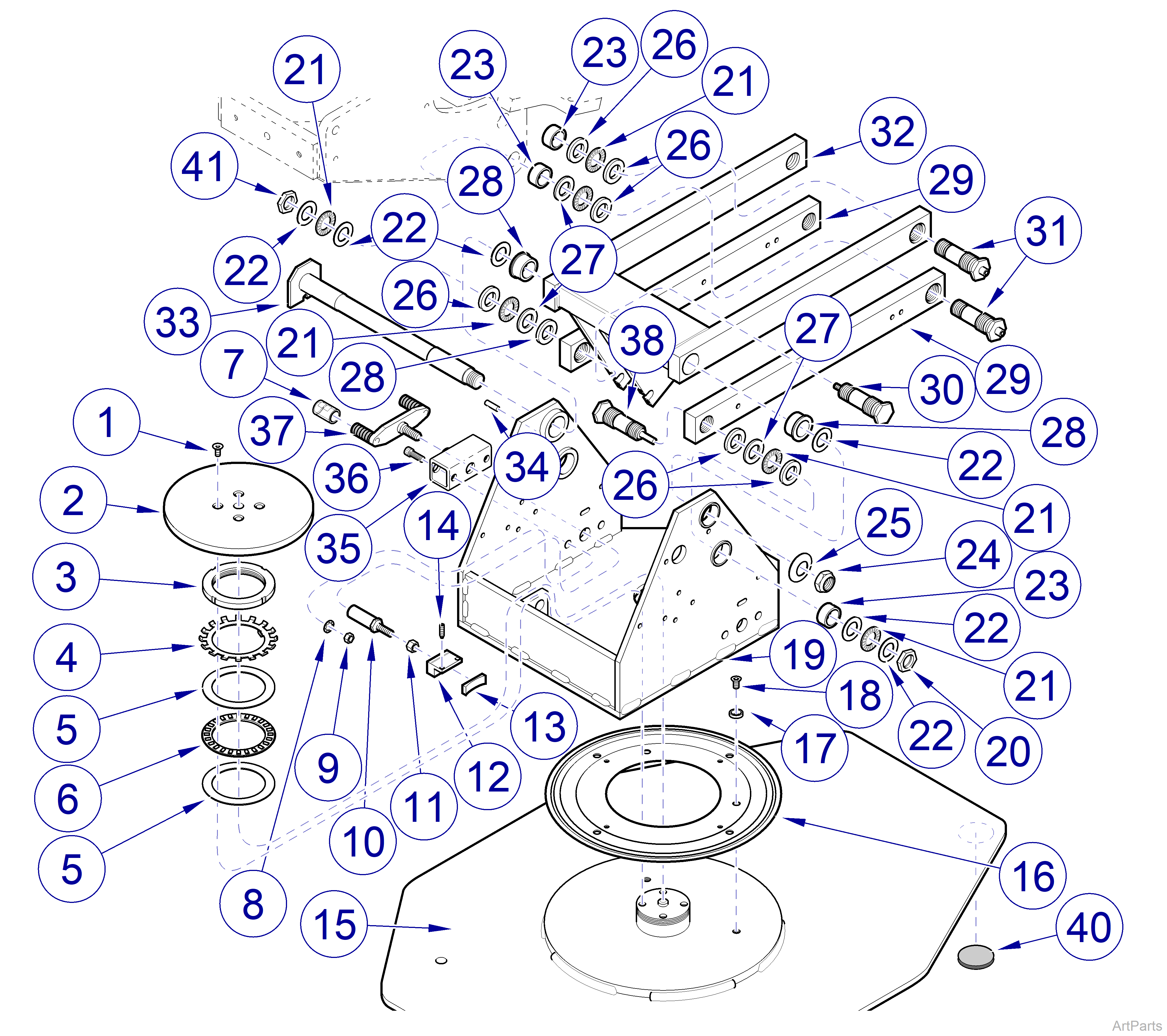 Ratational Base Components