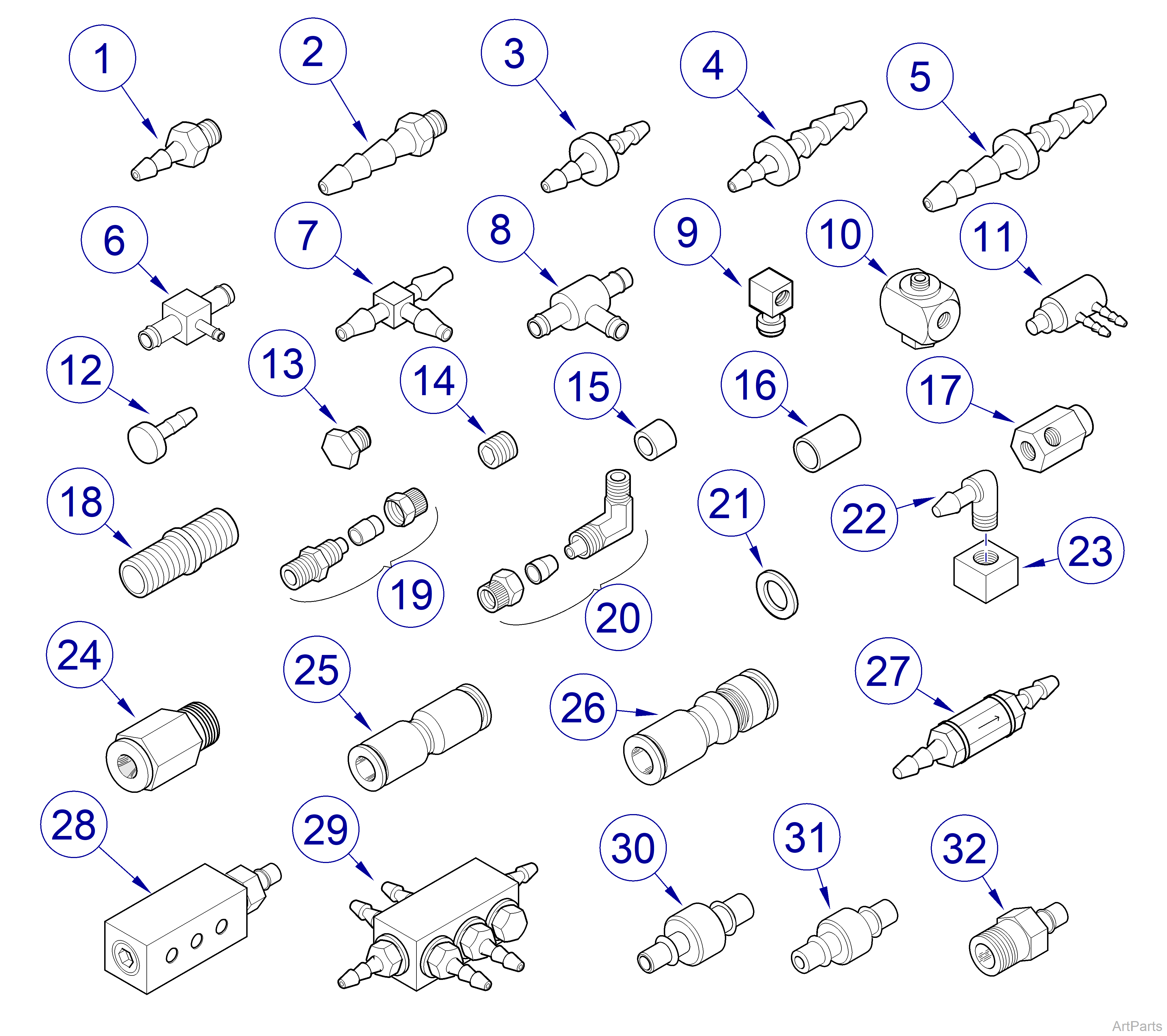 Tubing Connectors and Fittings