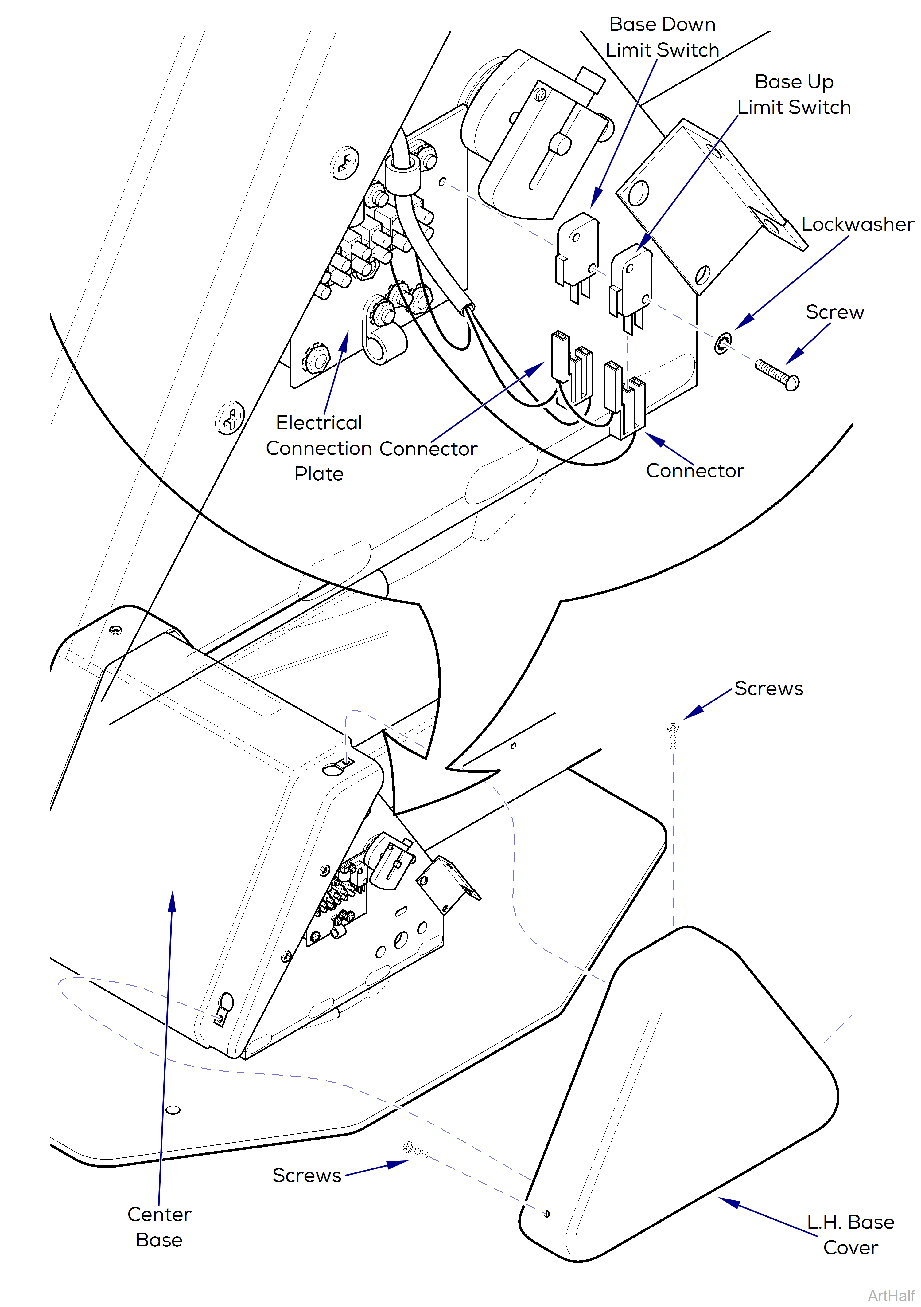 Base Up and Base Down Limit Switch