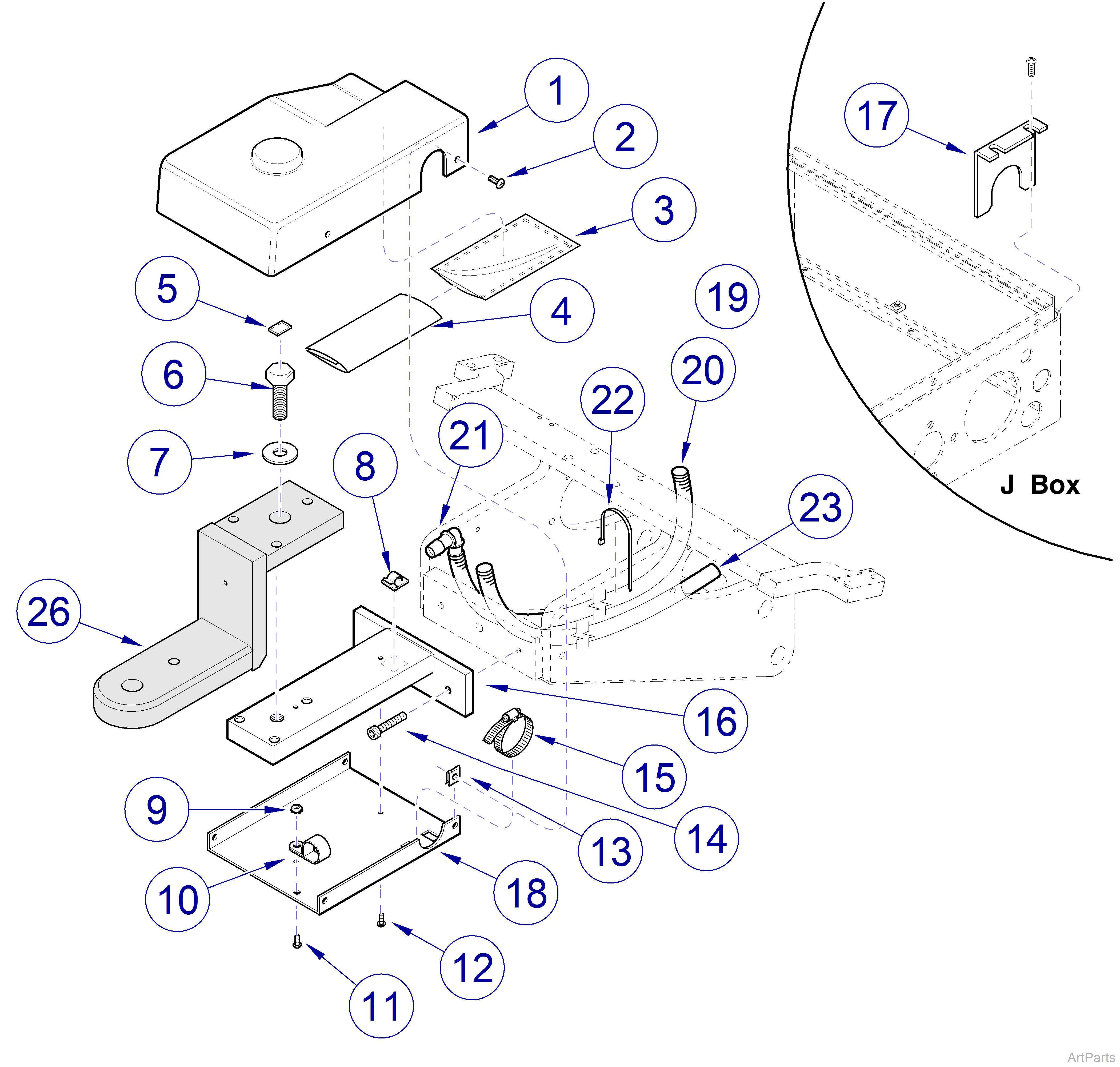 Asepsis 21 Delivery Unit LR Console Components 