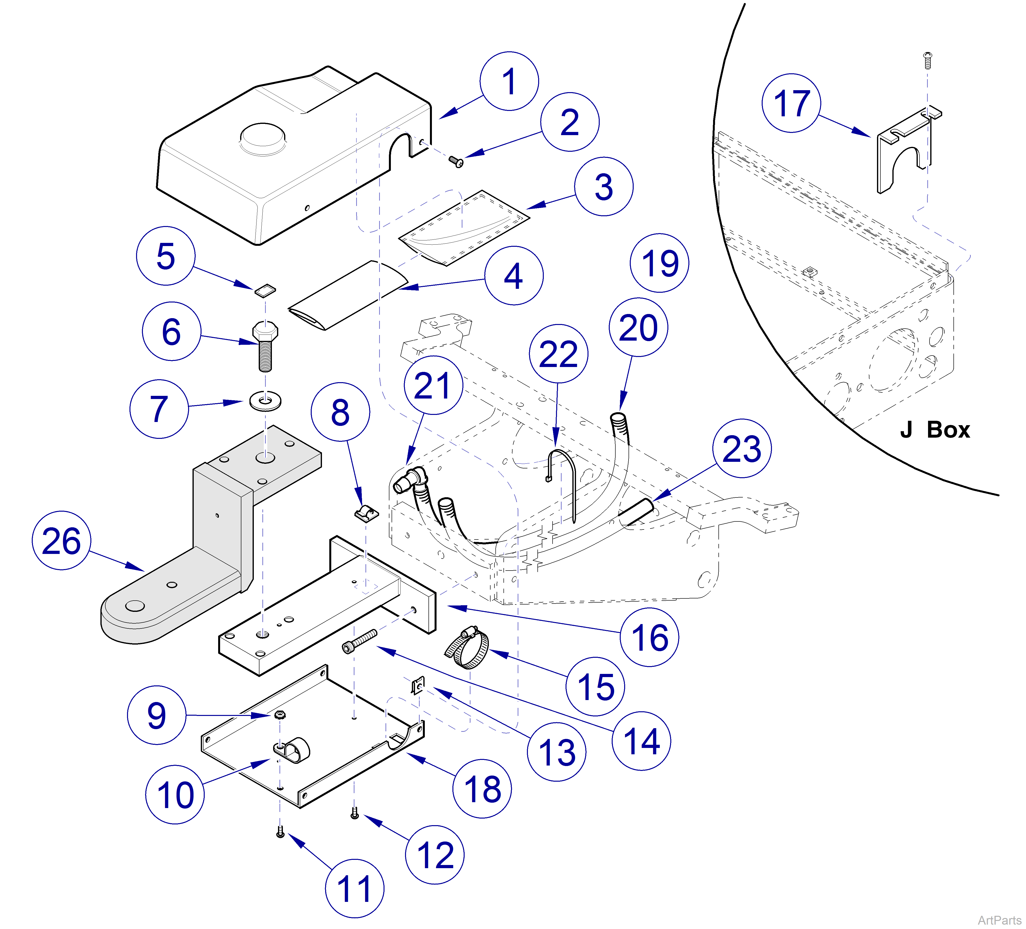 Asepsis 21 Delivery Unit LR Console Components 