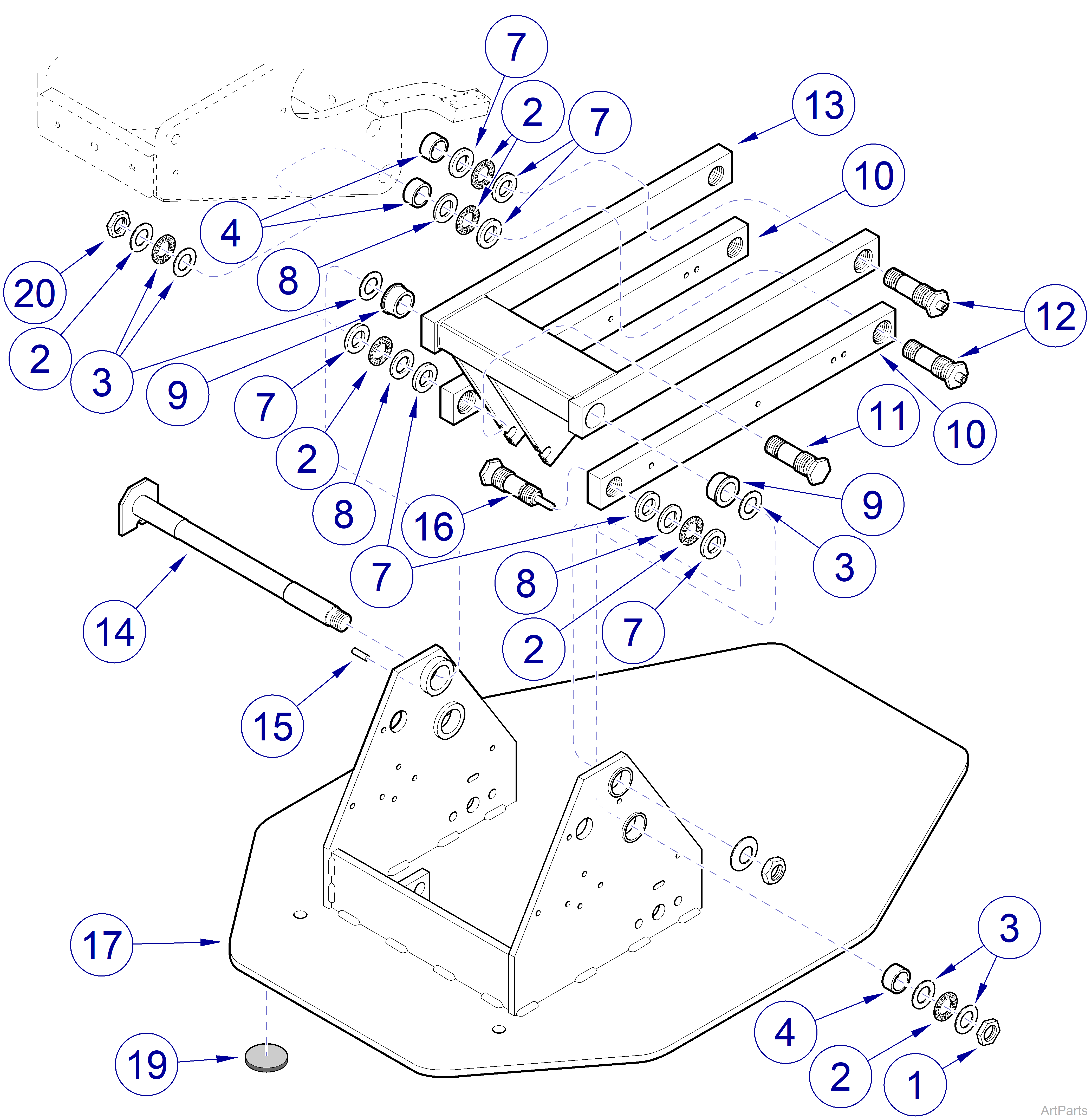 Non-Rotational Base Components