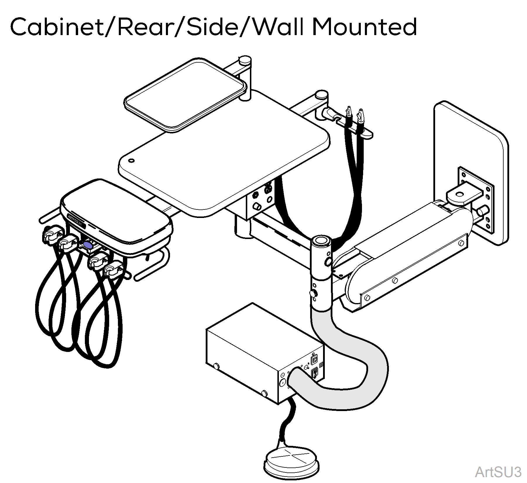 Wall/Cabinet/Rear Mounted Asepsis Unit