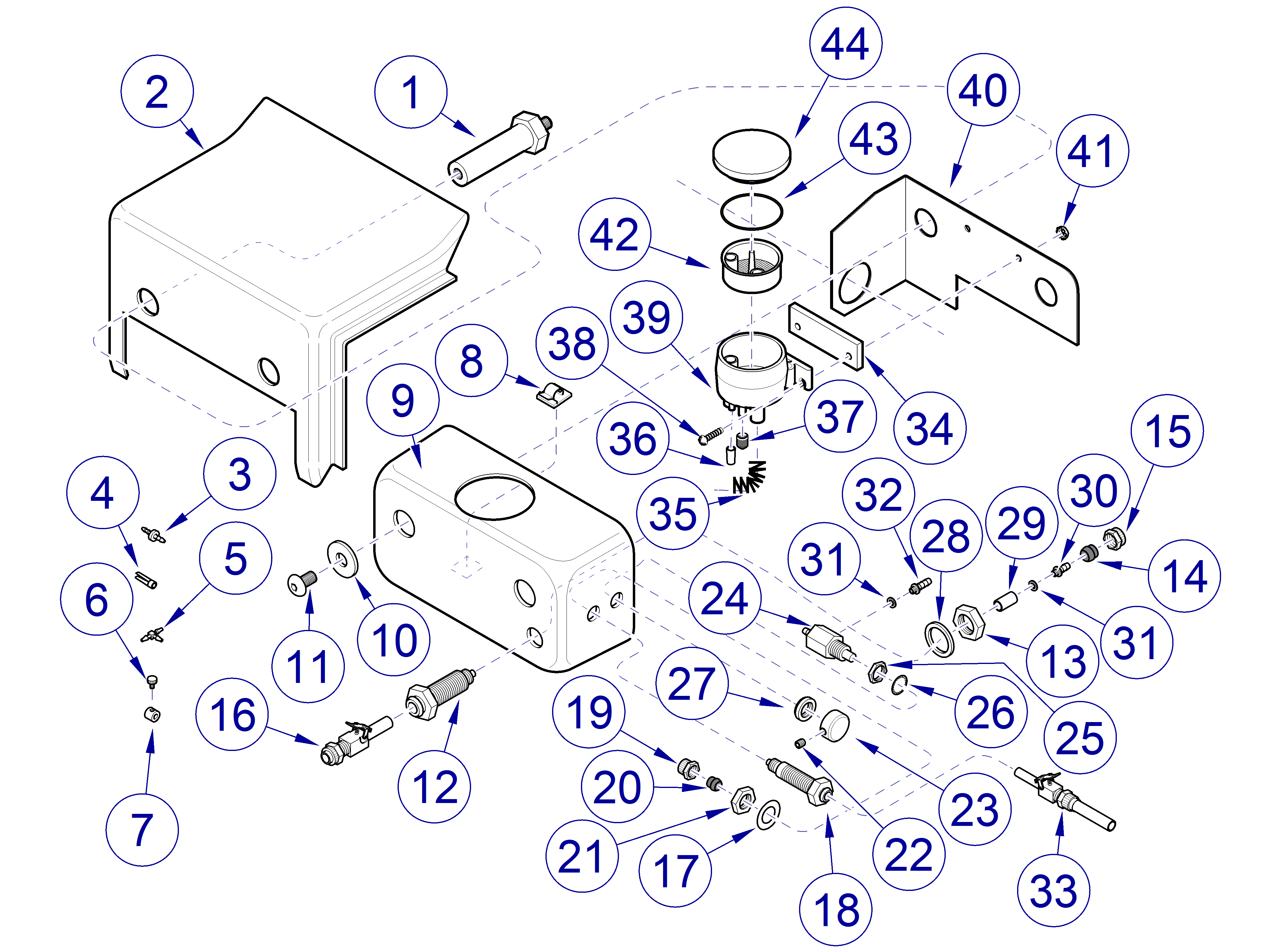 Asepsis 21 Delivery Unit LR Vac Pak Lower Components 