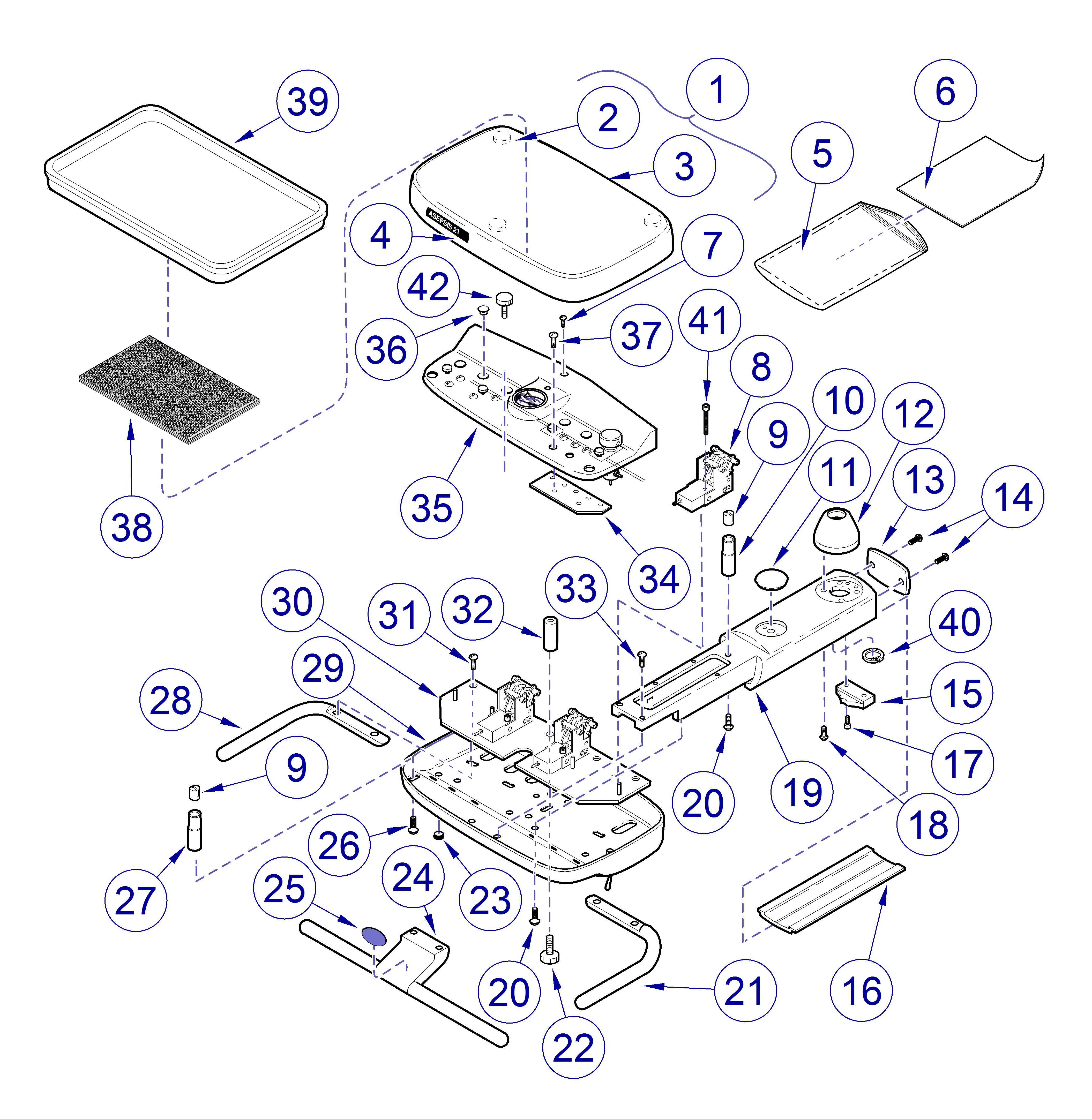 Asepsis 21 Delivery Unit Cover Components