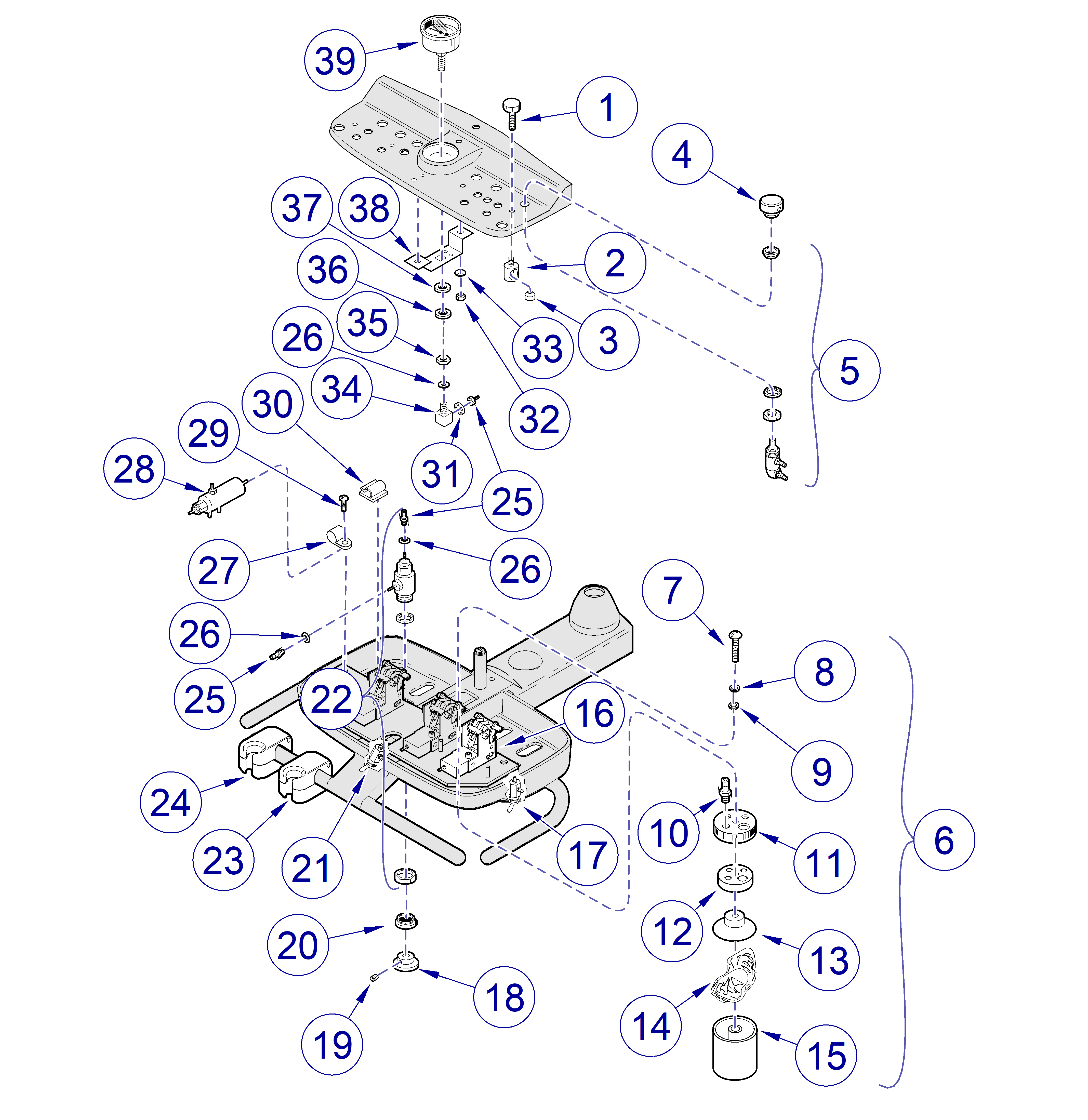 Asepsis 21 Delivery Unit Pneumatic/Hydraulic Components 