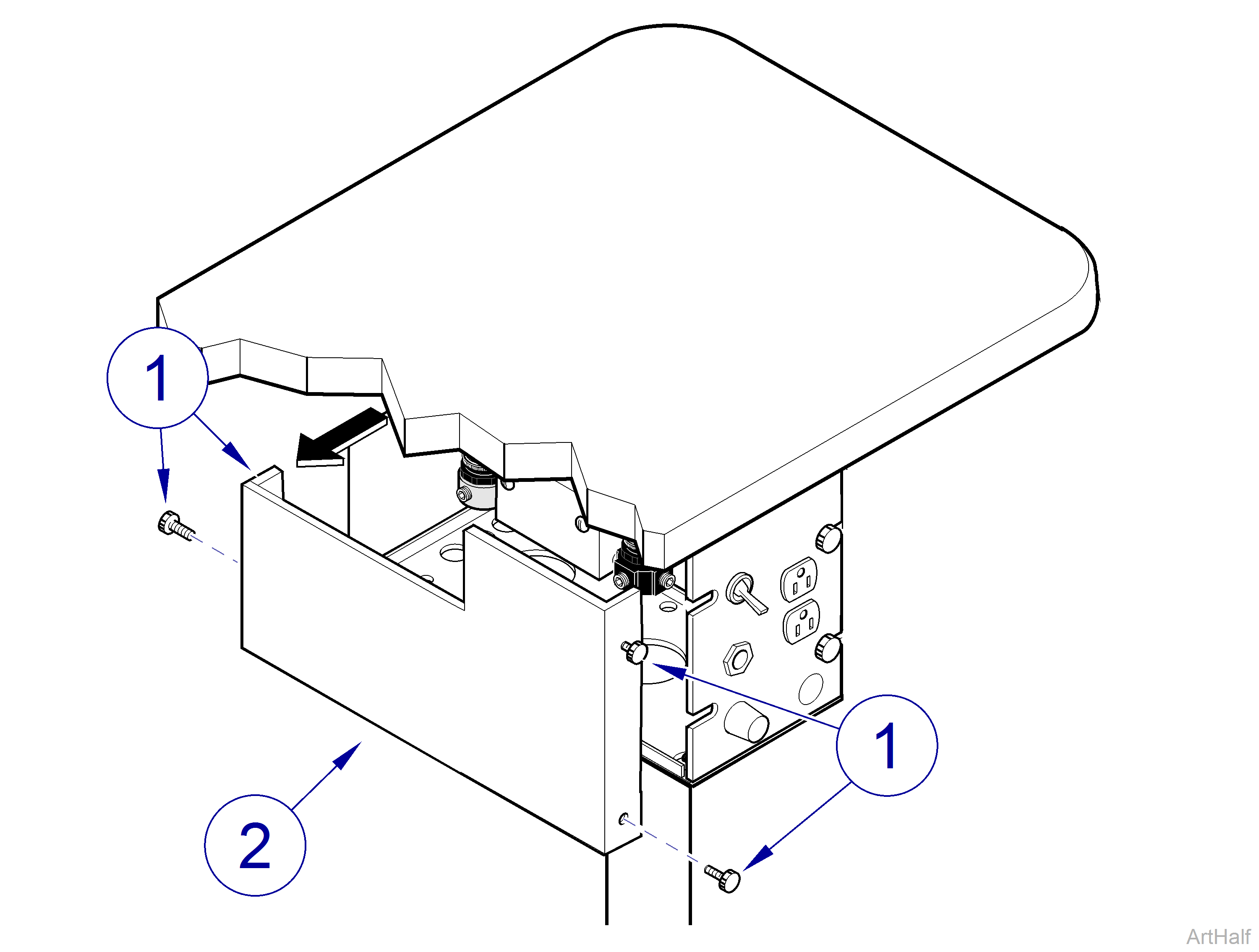 Asepsis 21 Duo / Assistant’s Housing Cover