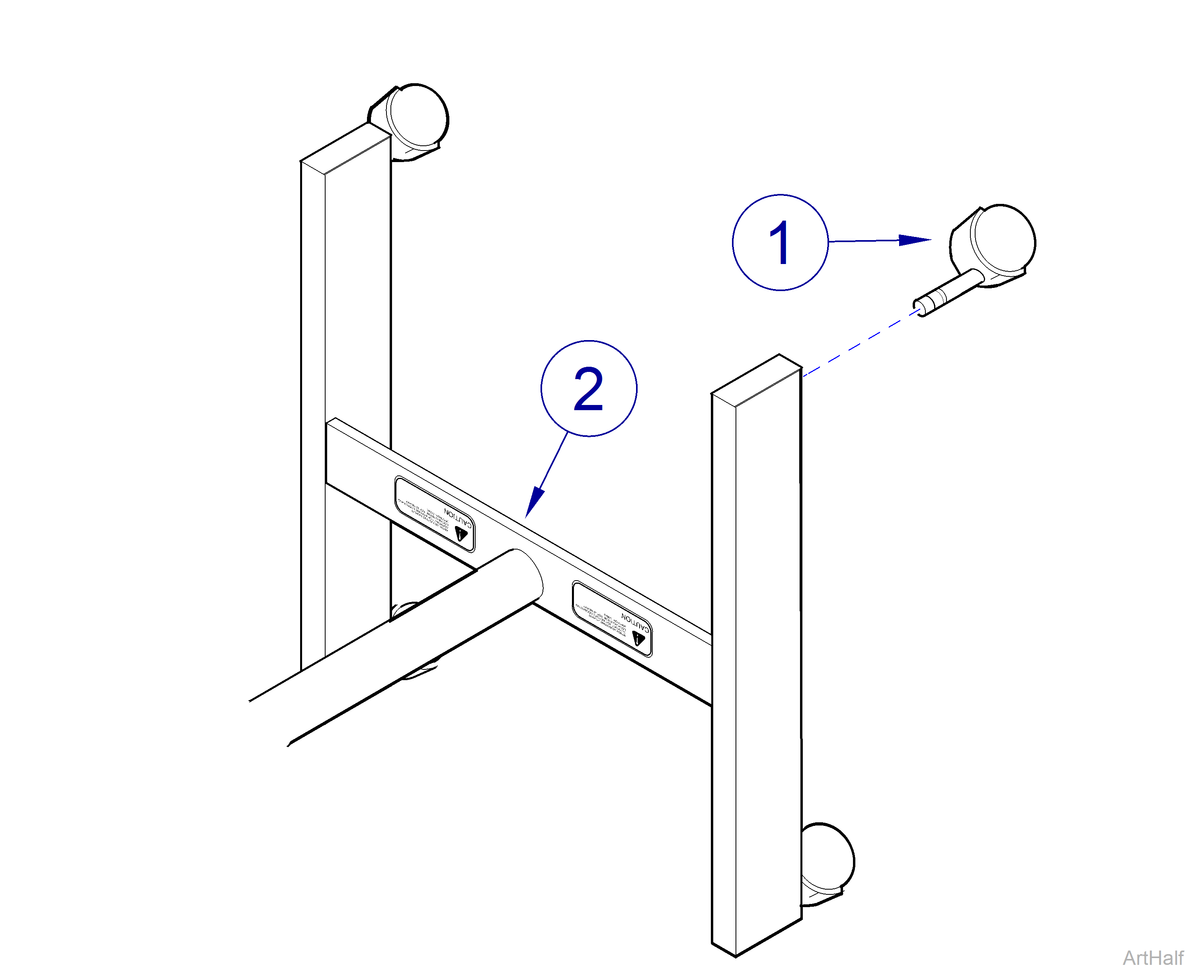 Cart Assembly Caster