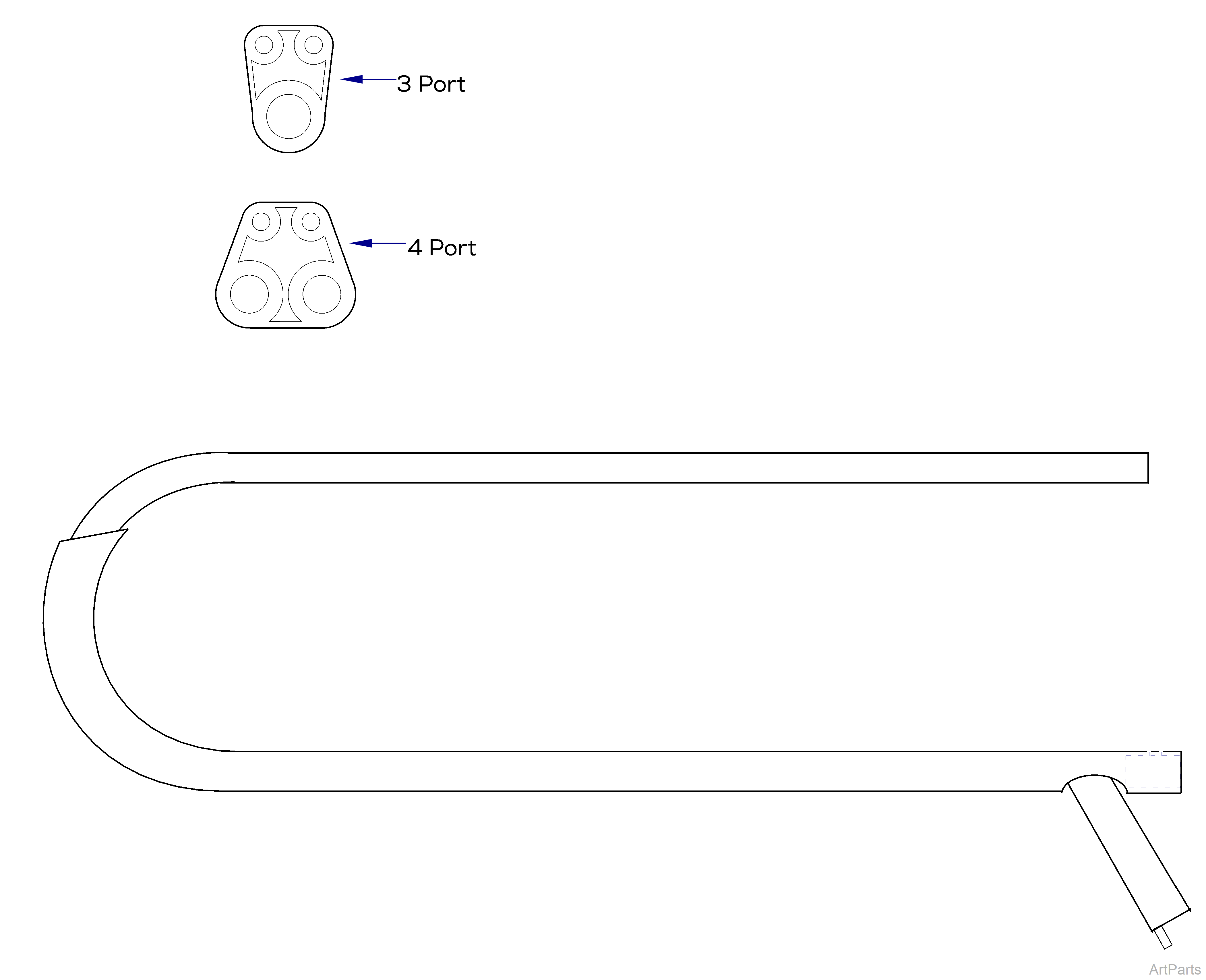 International (Whip) Delivery Unit Syringe Tubing