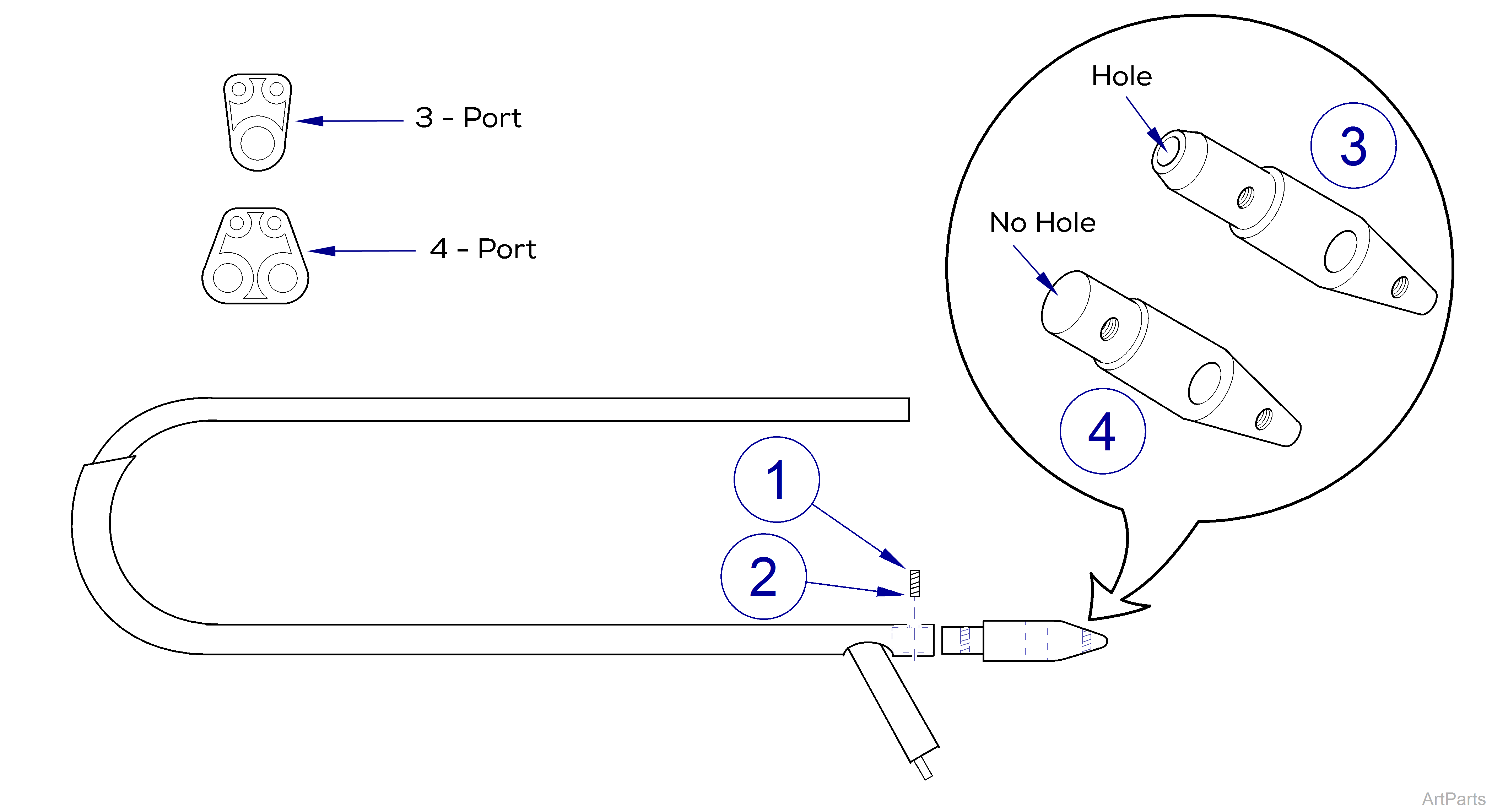 International (Whip) Delivery Syringe Tubing