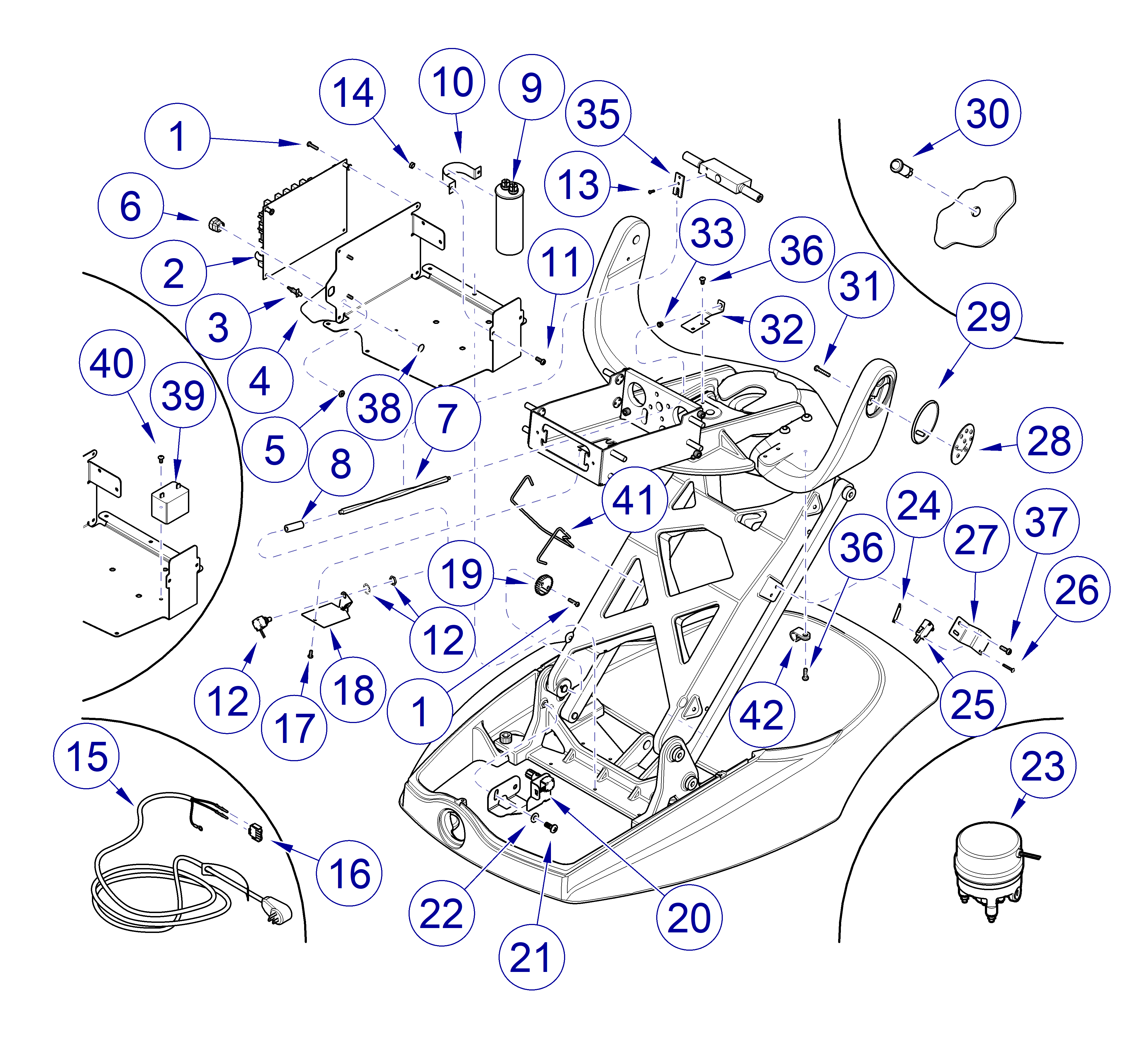 Midmark® Ultra-Series Dental Chair Electrical Components