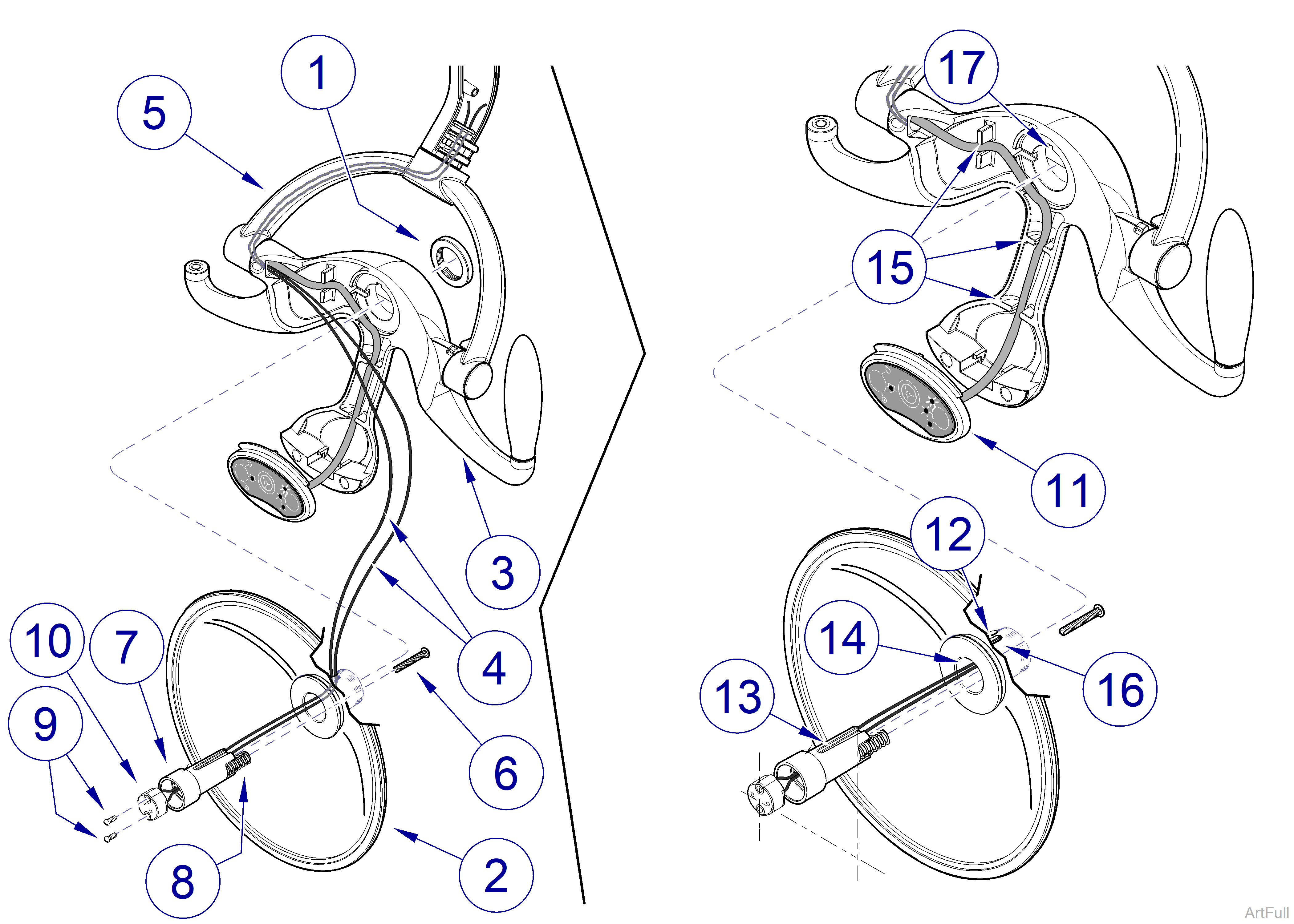 Midmark® Dental Lights Bulb Socket Access Procedures