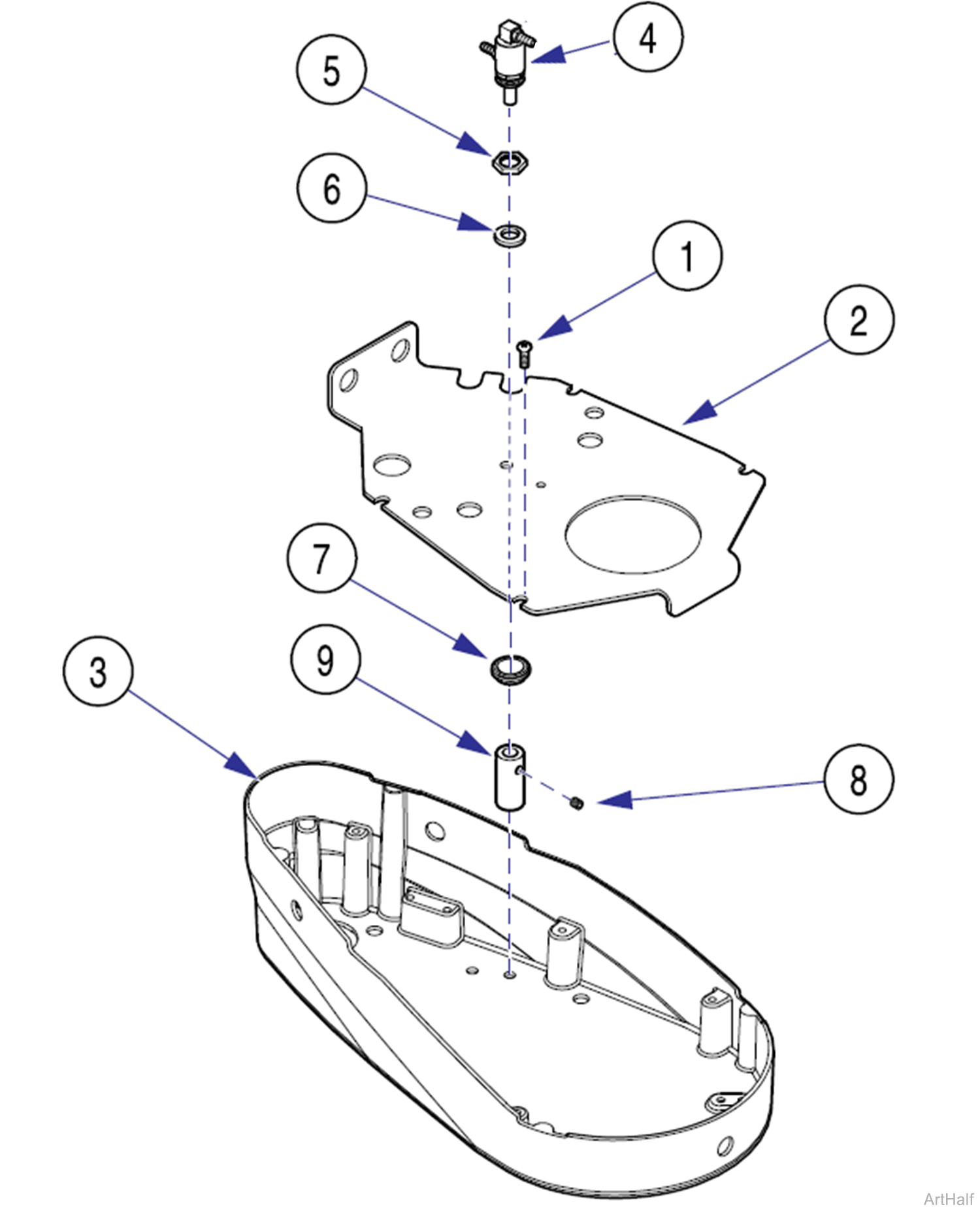 Procenter Cuspidor Cup Fill / Bowl Flush Timing Valve Removal