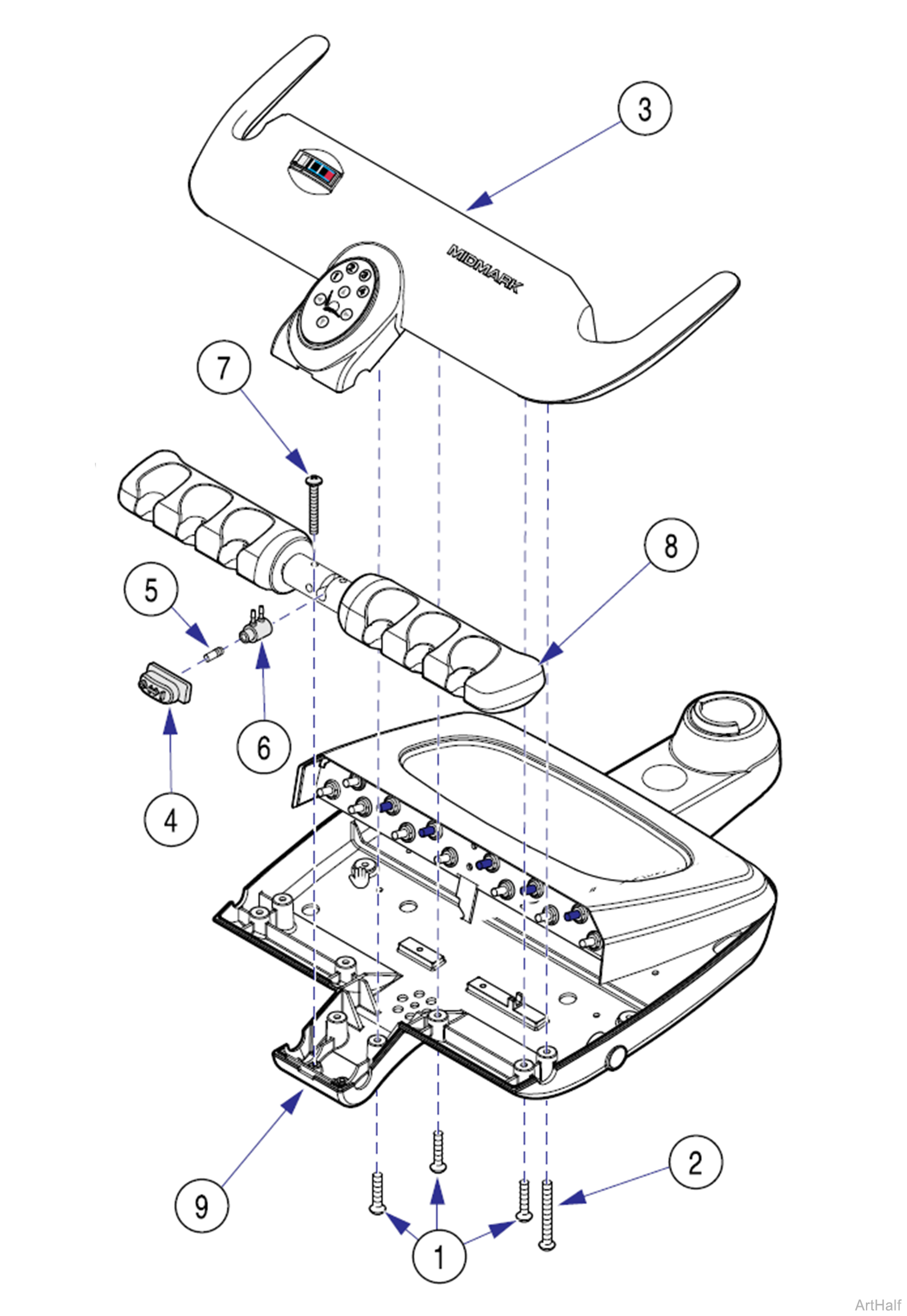 Procenter Systems Master On/Off Switch, Chair mounted