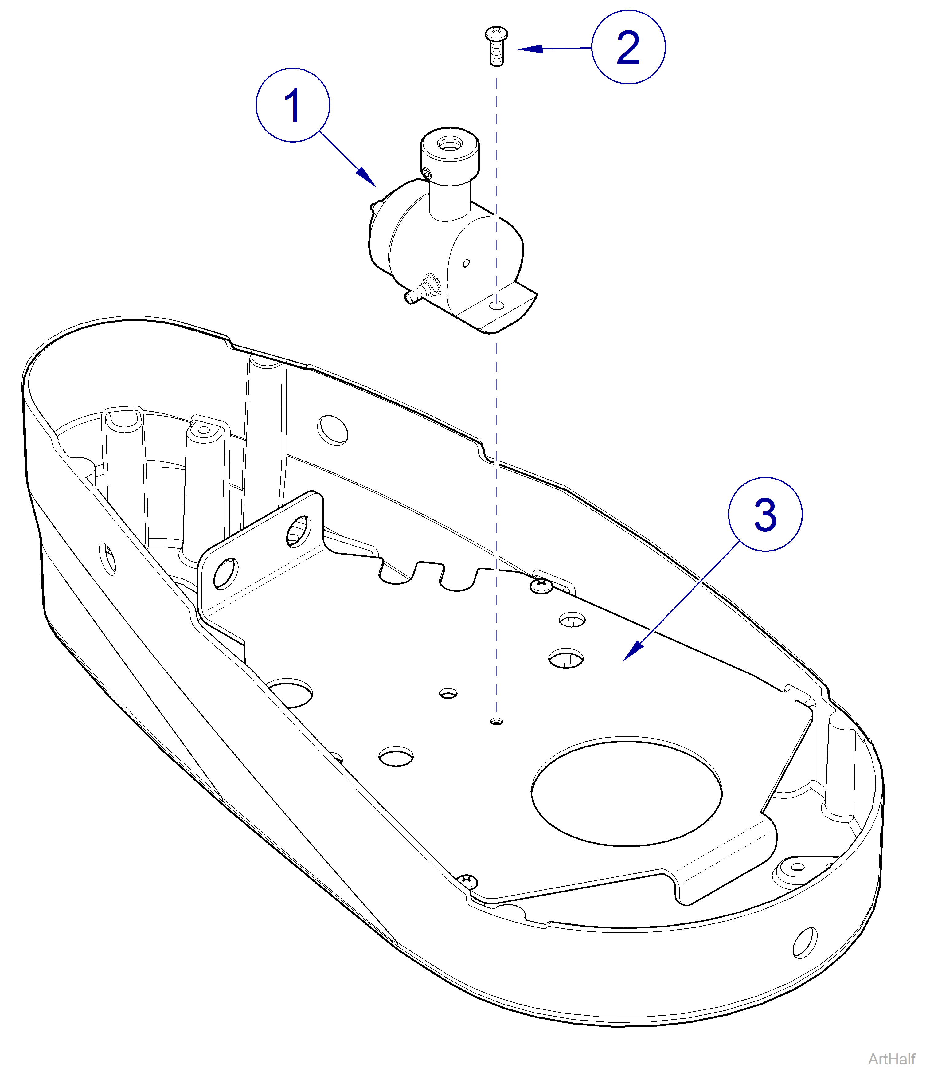 Procenter Cuspidor Bowl Flush Water Valve