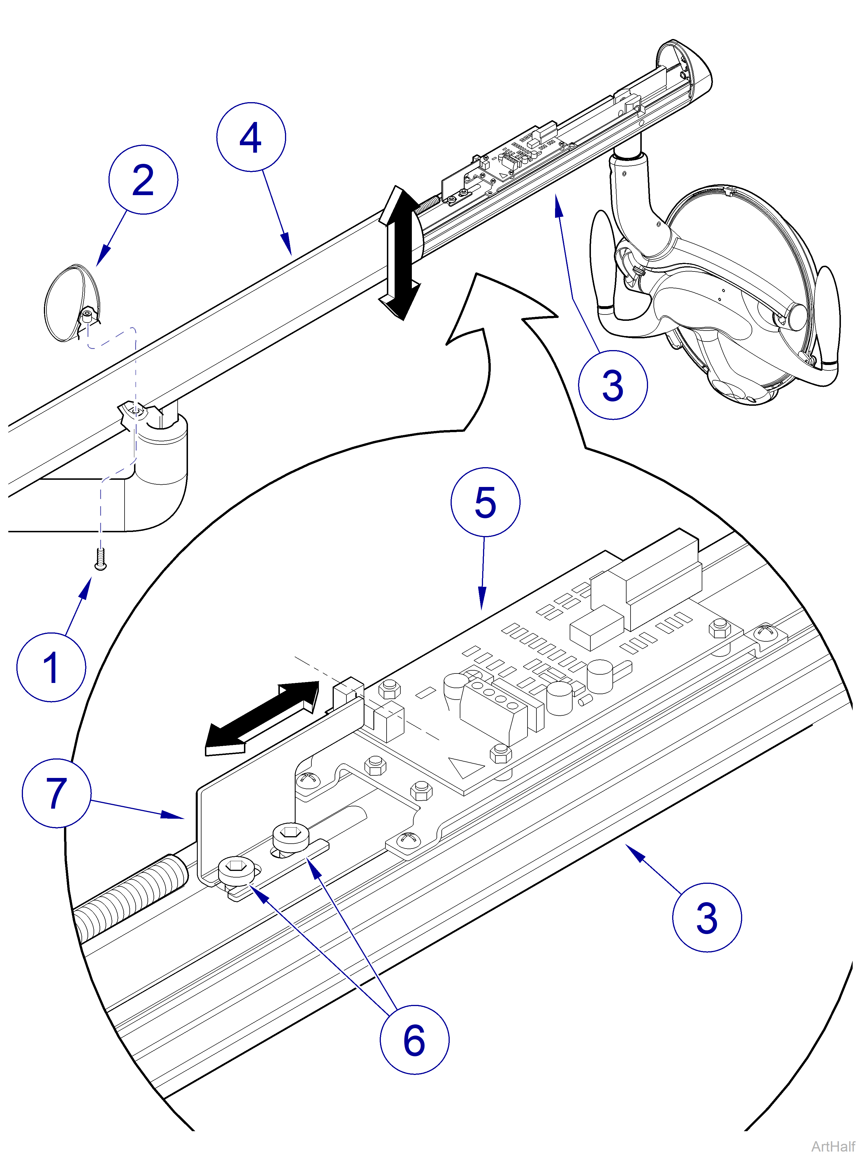 Midmark® Dental Lights Auto On Mode Set Point Adjustments