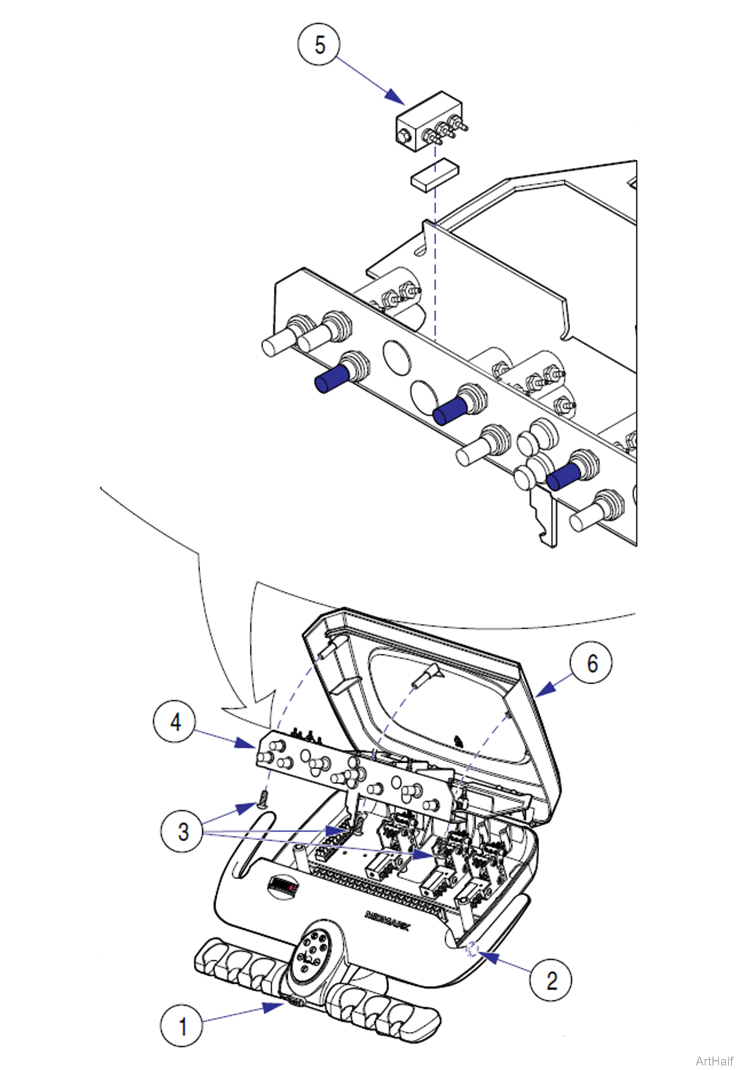 Procenter Systems Typical Supply Manifold, Chair Mounted