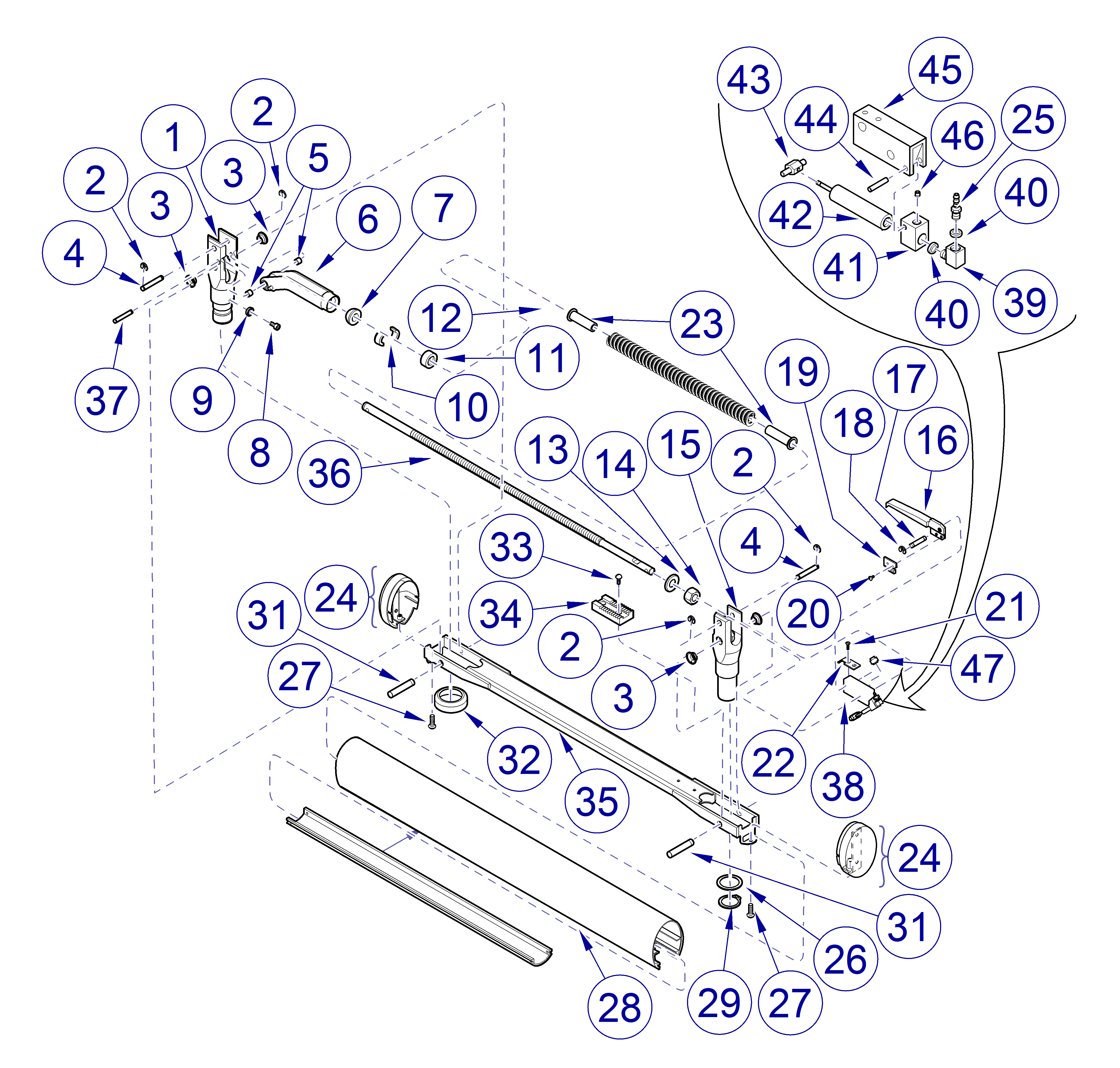 Asepsis 21 Delivery Unit Oval Air Lock Flex Arm Assembly