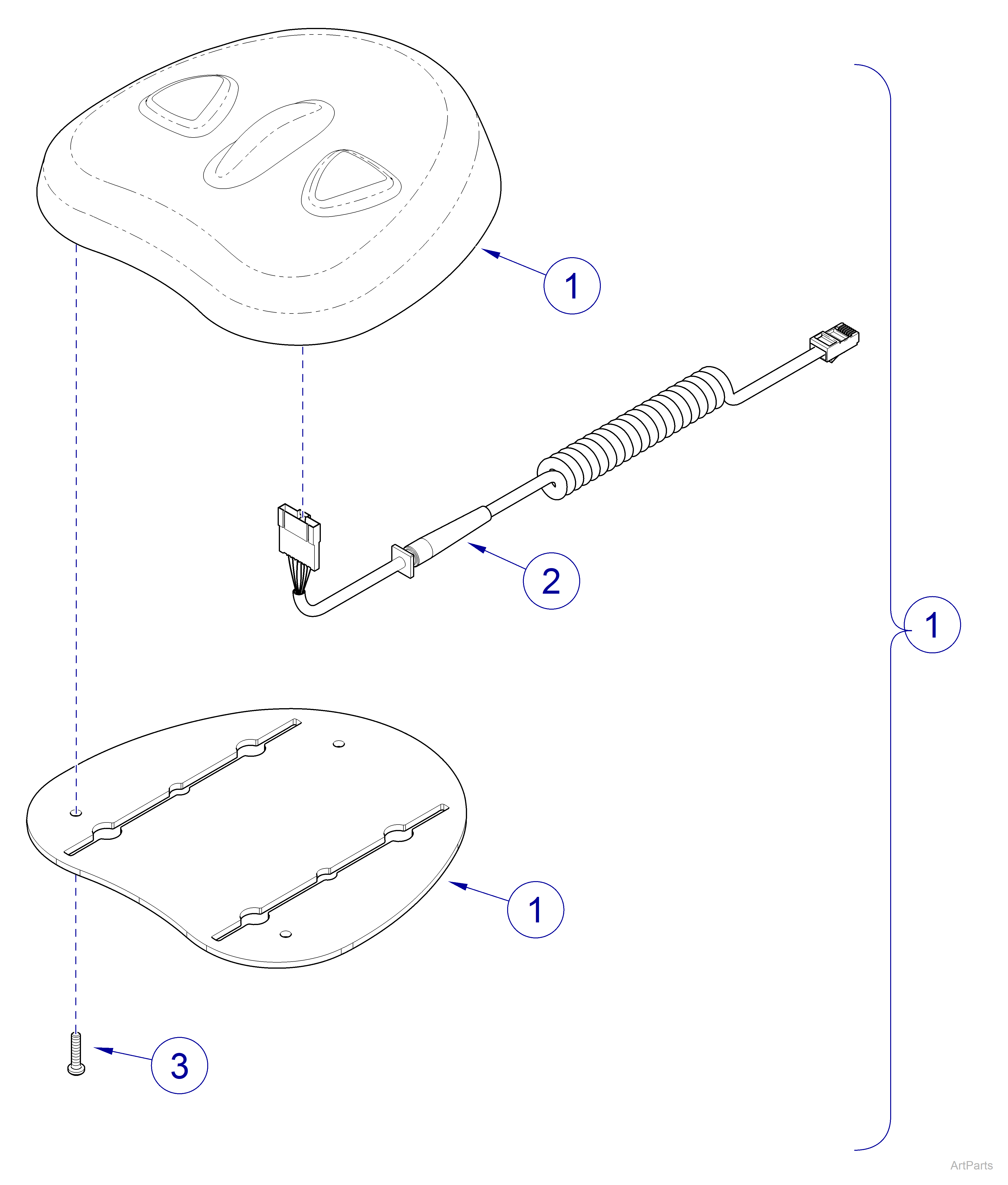 224 Foot Control Assembly 