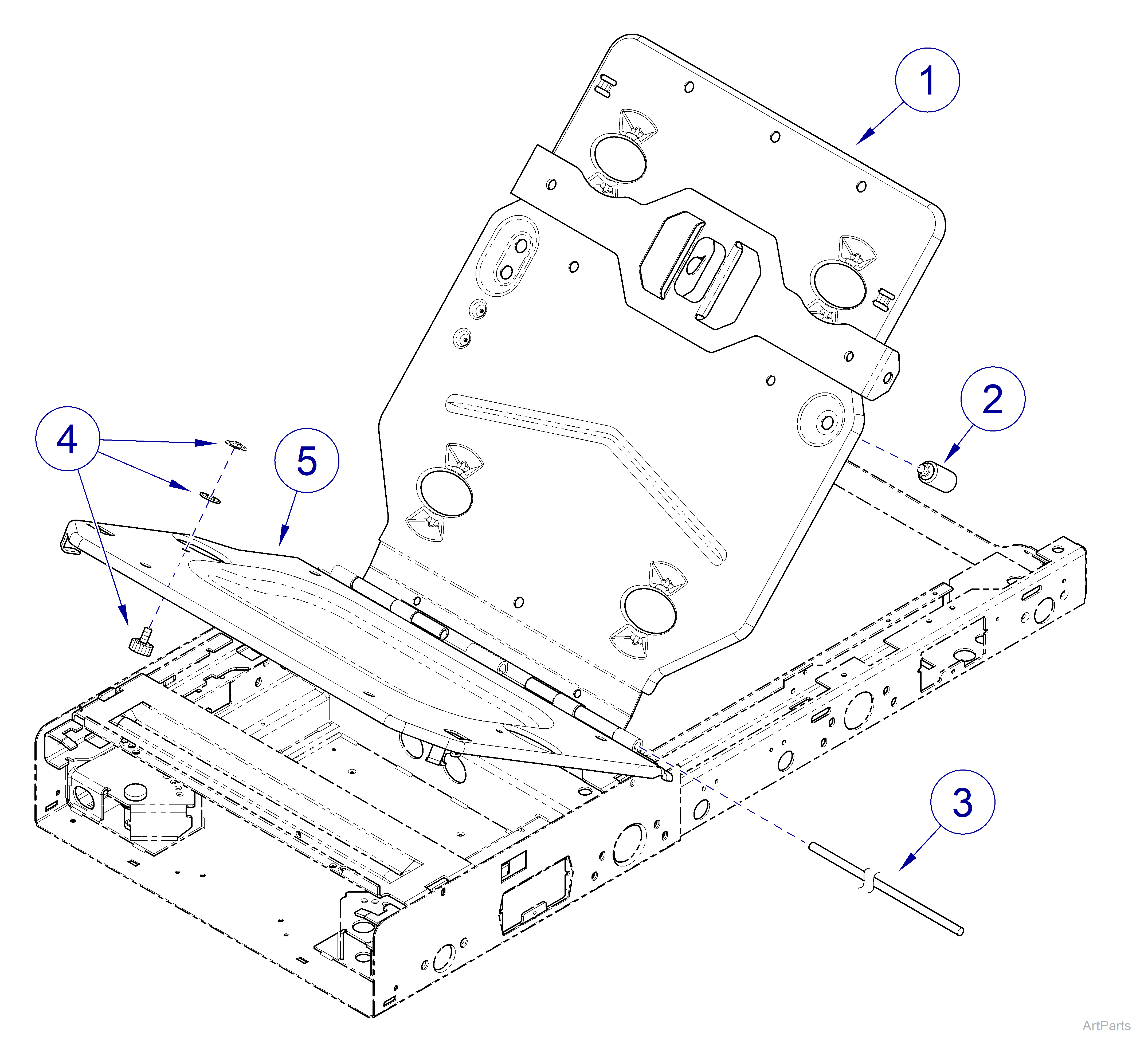 224 Seat / Back Mounting Frame