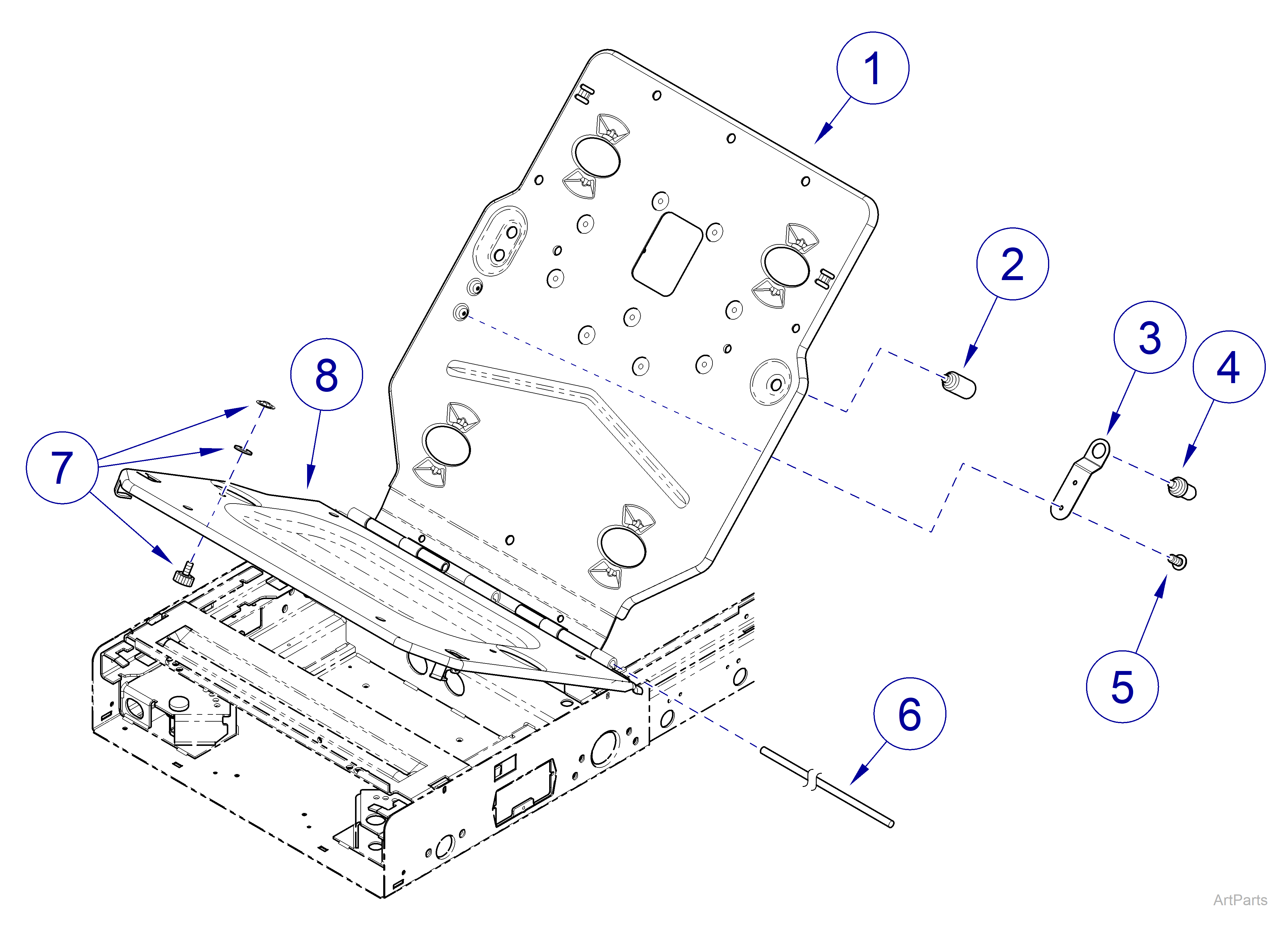 225 Seat / Back Mounting Frame
