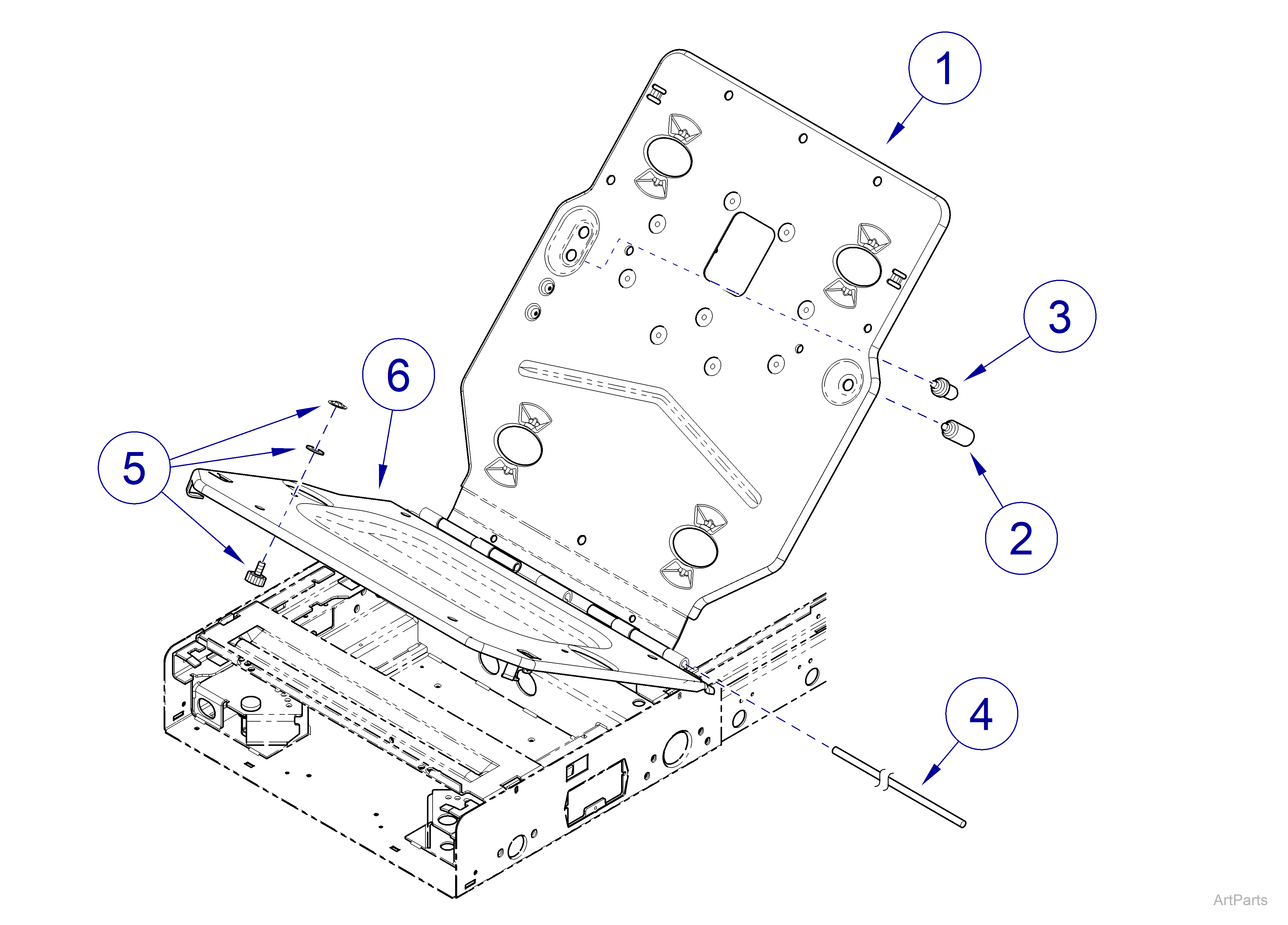 225 Seat / Back Mounting Frame