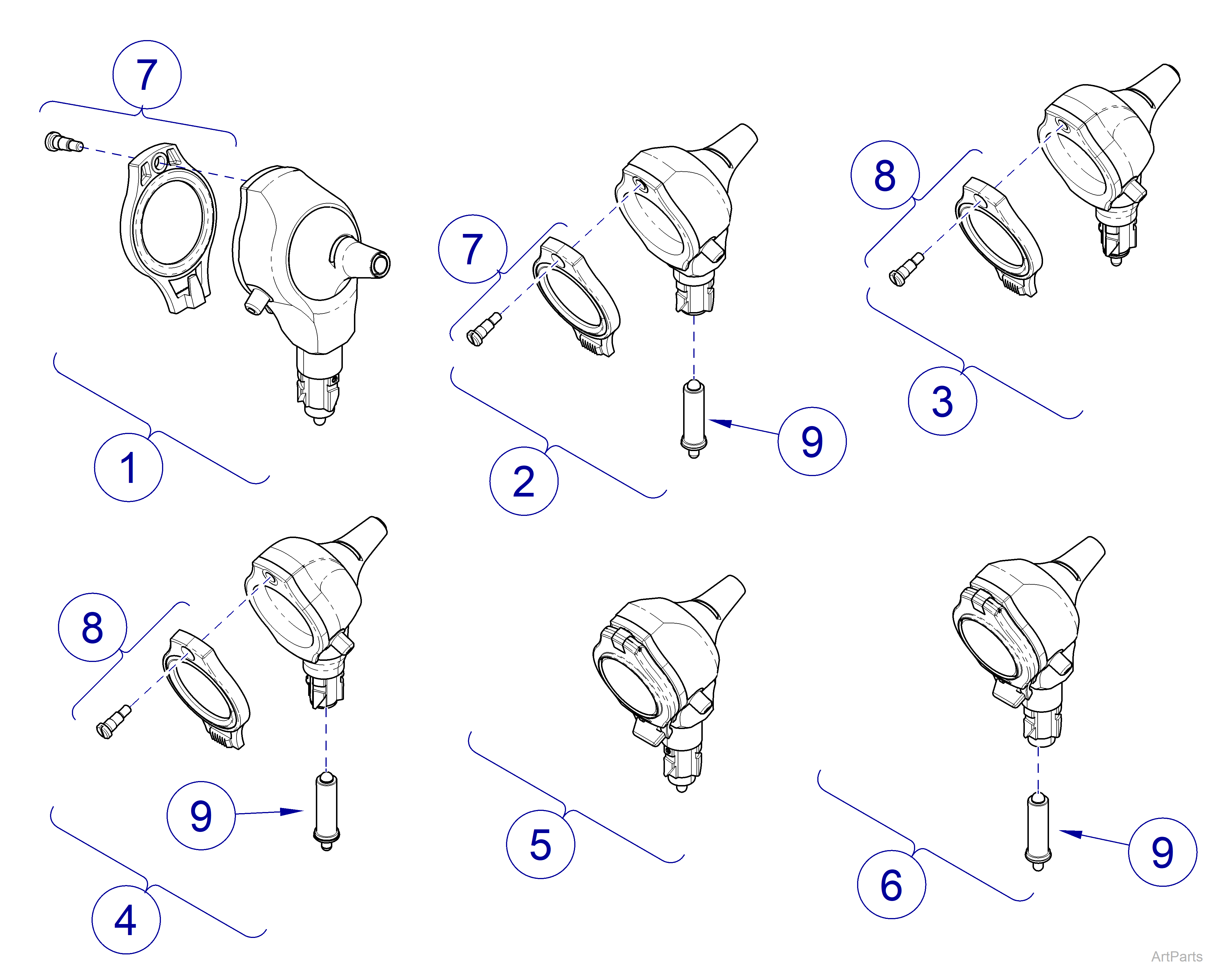 Midmark / Heine Otoscopes and Ophthalmoscopes Otoscope