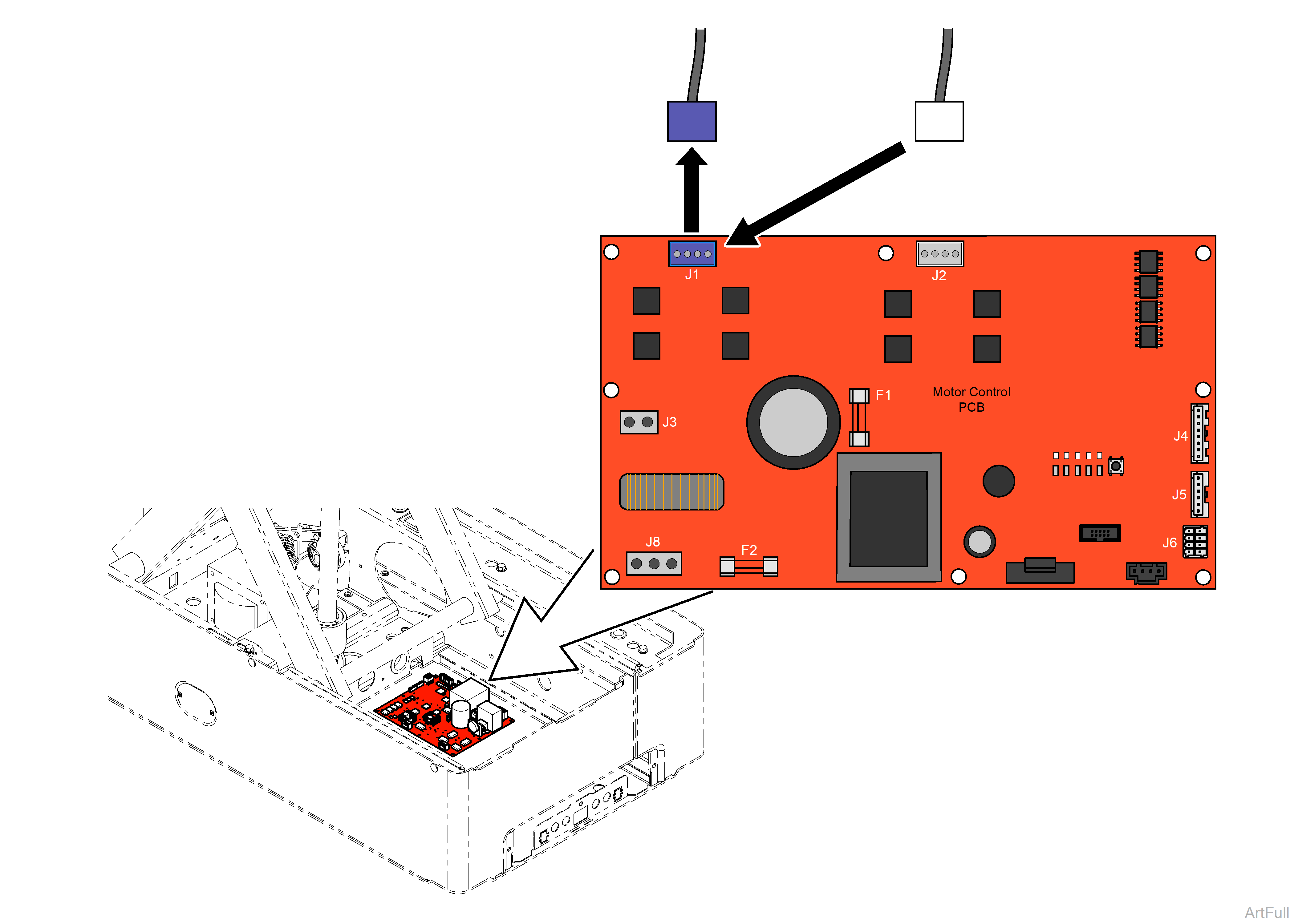 225 Exam Chair Base Function / Motor Control PC Board Test