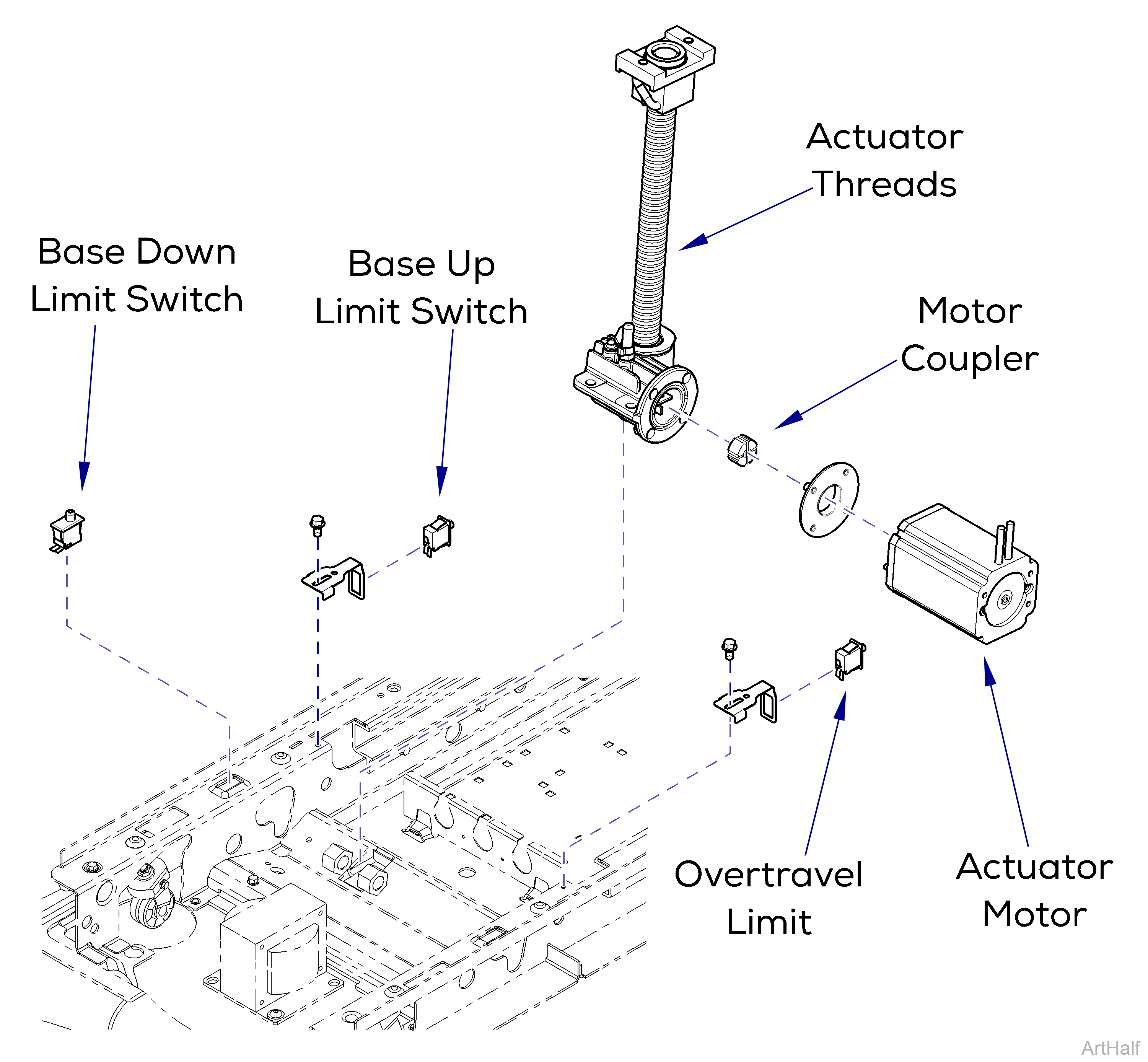 646 Chair Base Function Components