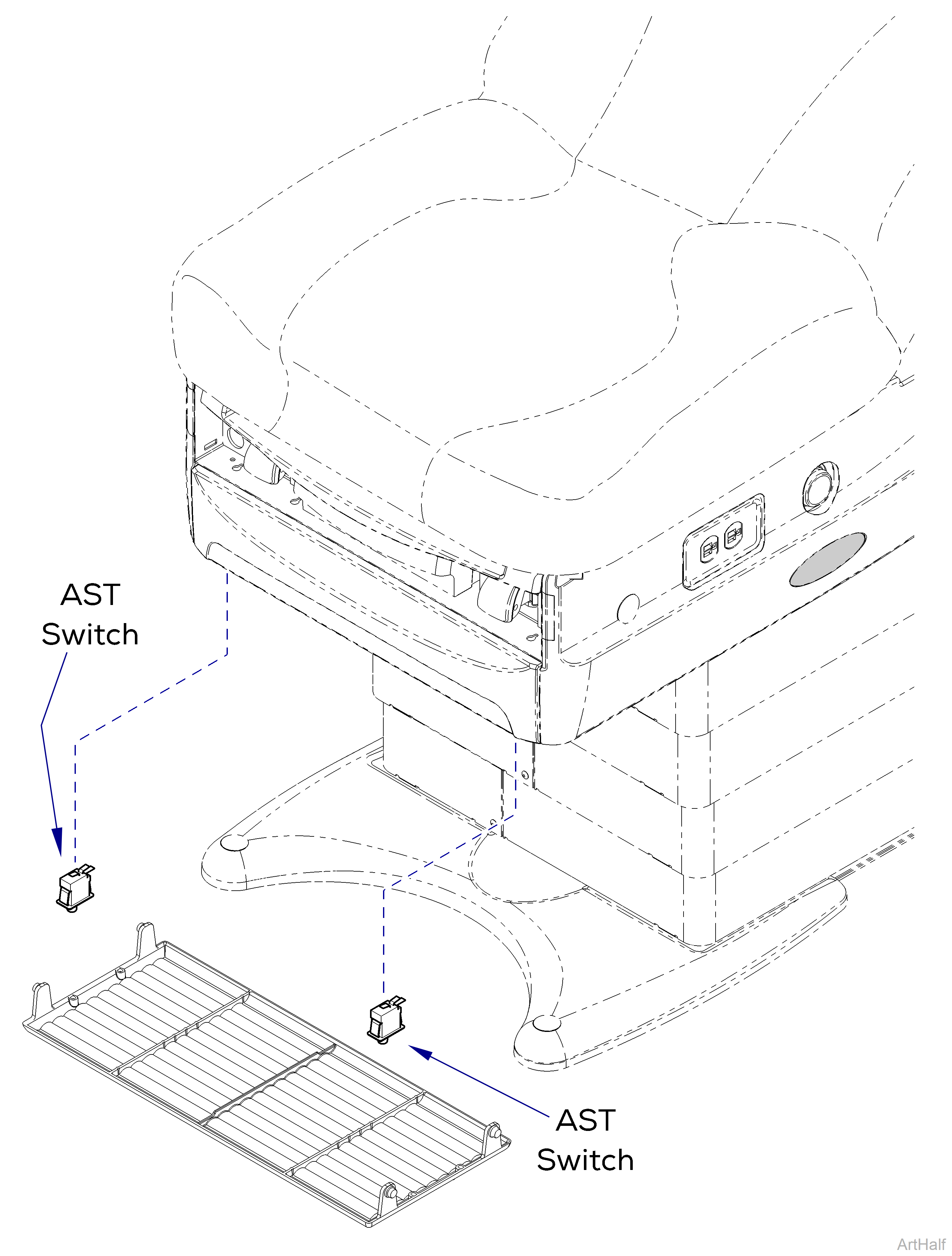 646 Chair Active Sensing Technology Switches