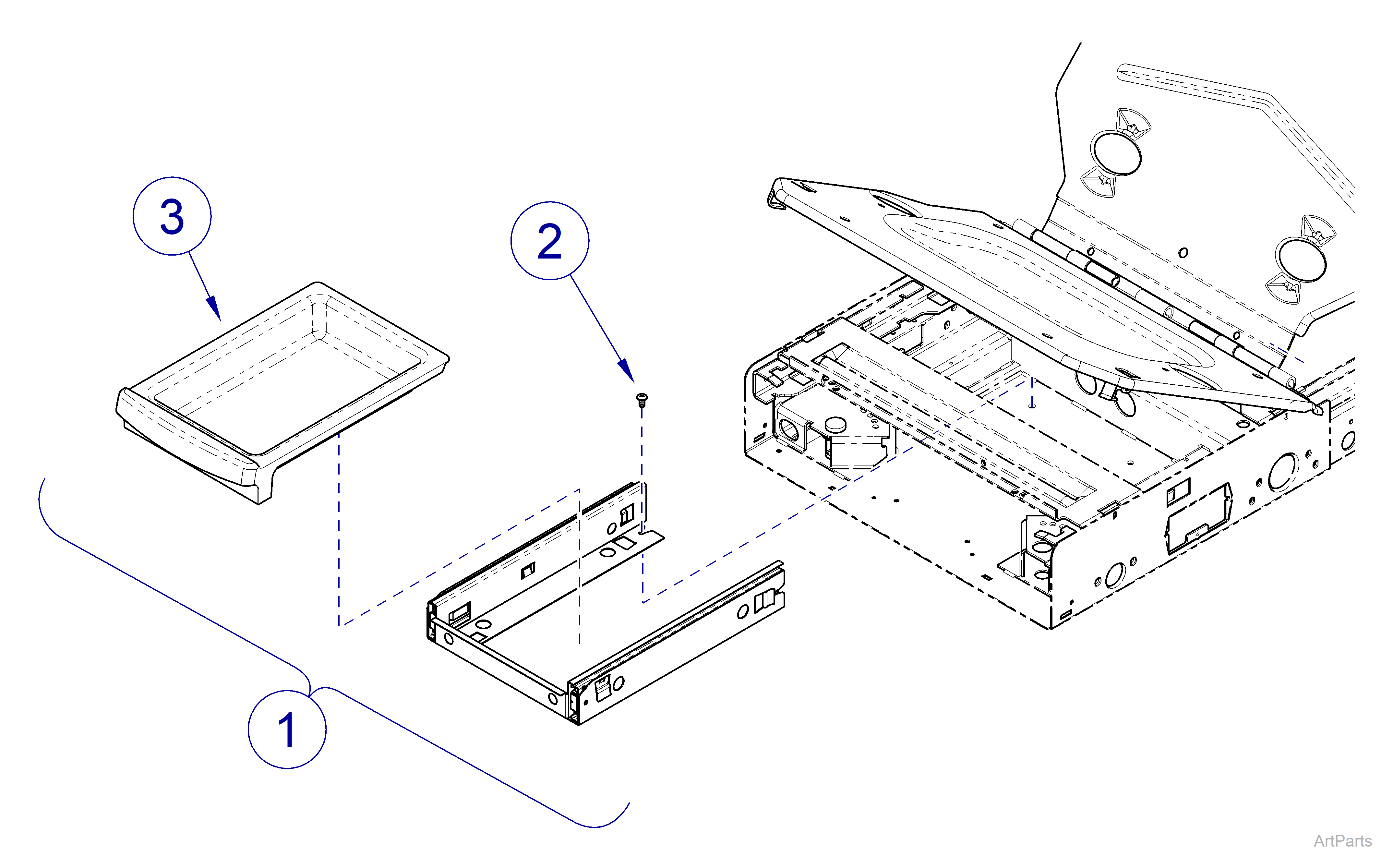 627 Chair Debris Tray