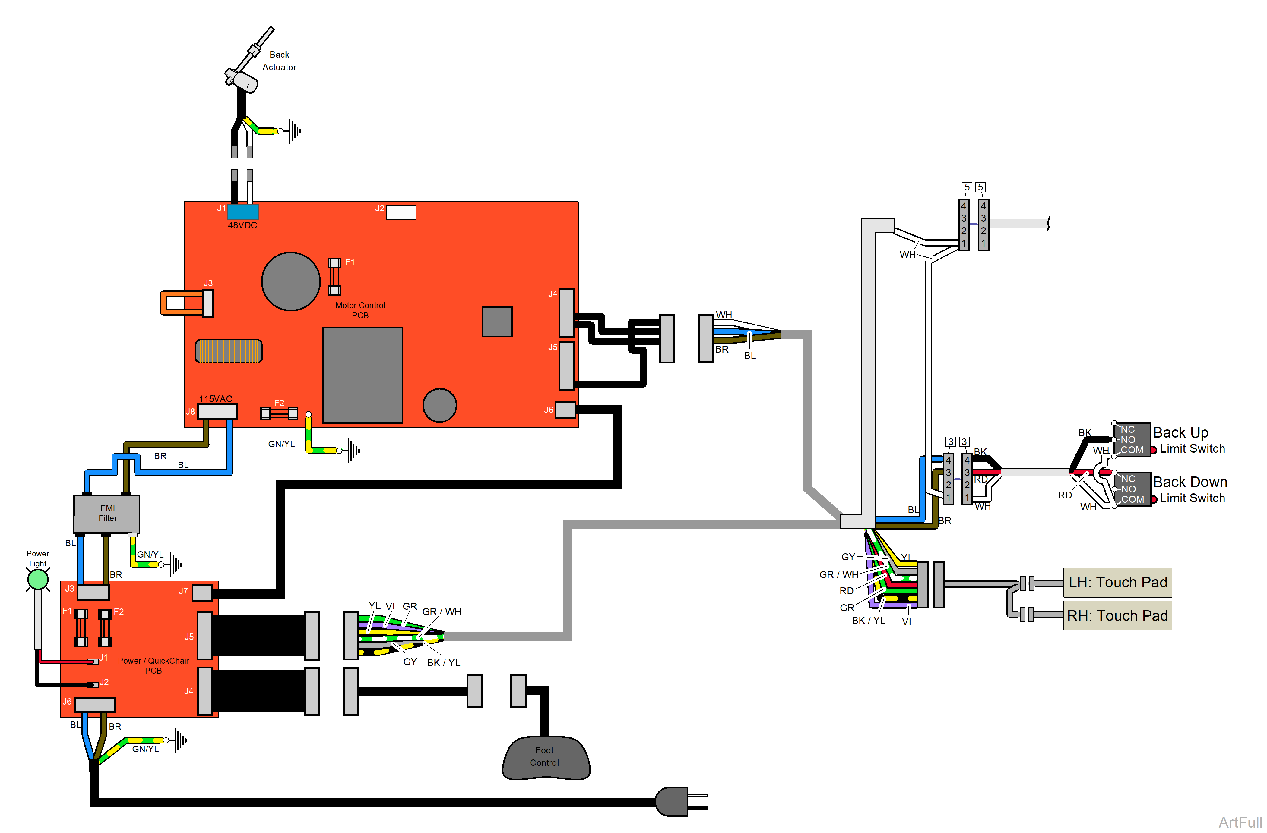 646 Chair Back Up / Down Function Troubleshooting